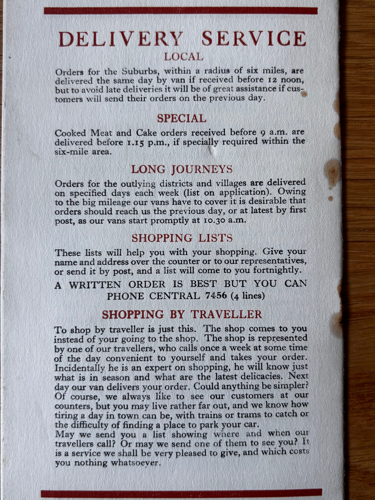 1930’s BARROW’S BIRMINGHAM Illustrated Seasonal Food Booklet SHOP May 1930
