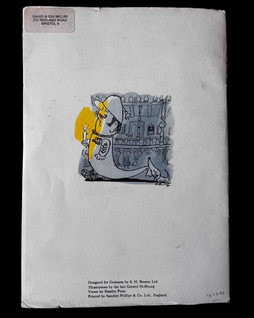 Gerard Hoffnung REIGNING CATS & DOGS GUINNESS BOOKLET Illus 1960 Poetry Compliments