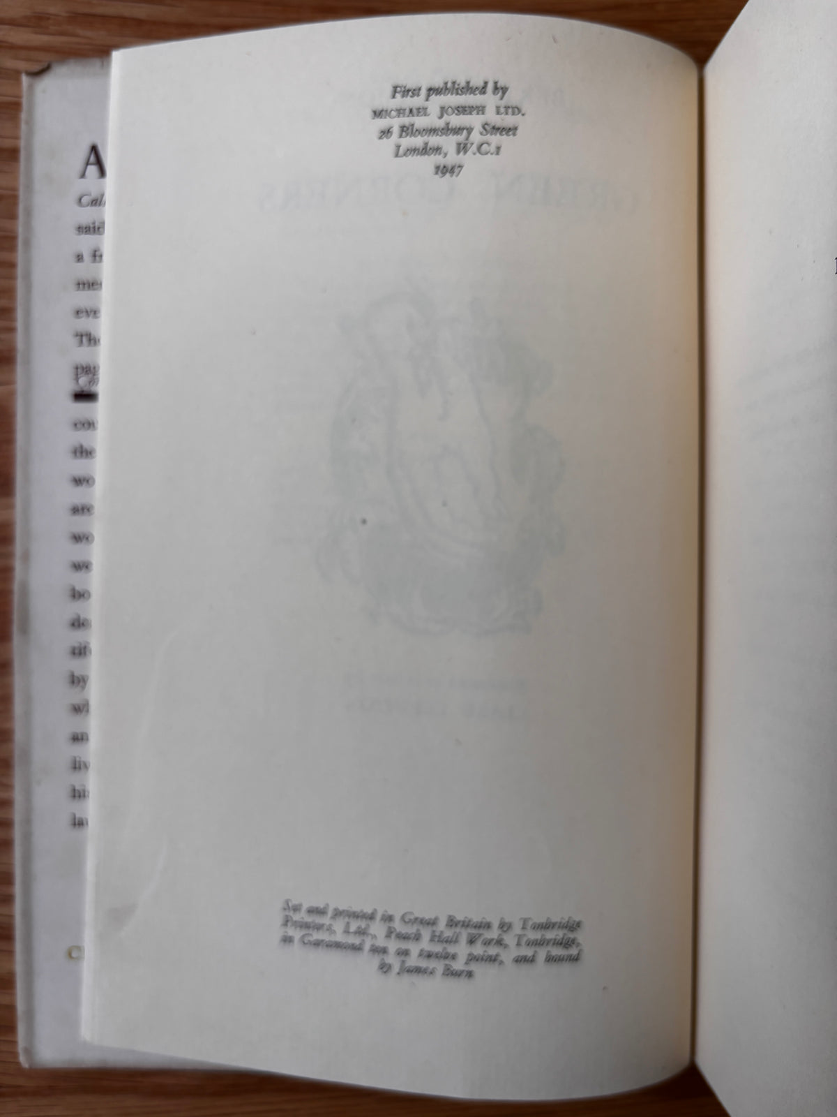 Clare Leighton GREEN CORNERS 1947 1st HB DJ ILLUSTRATED Bertha Damon Gardening