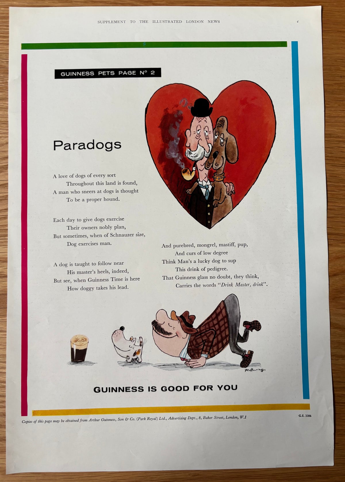 Keith Grant 1960's SHELL GUIDE TO CARDIGANSHIRE ADVERT Original Large Ad 1961