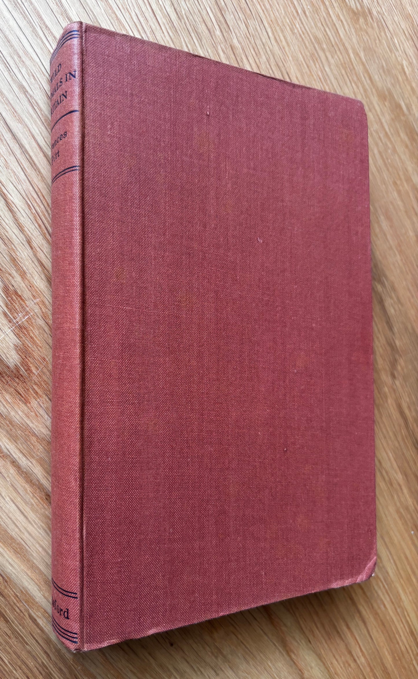 John Nash WILD ANIMALS IN BRITAIN 1st Ed DJ Batsford 1939 Frances Pitt