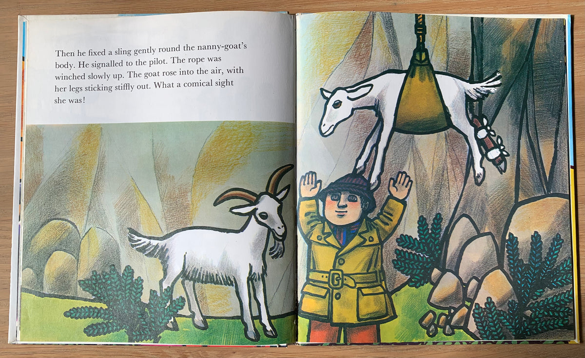 Jill McDonald FARMER BARNES AND THE GOATS 1976 DJ John Cunliffe Andre Deutsch - transpontinebooks