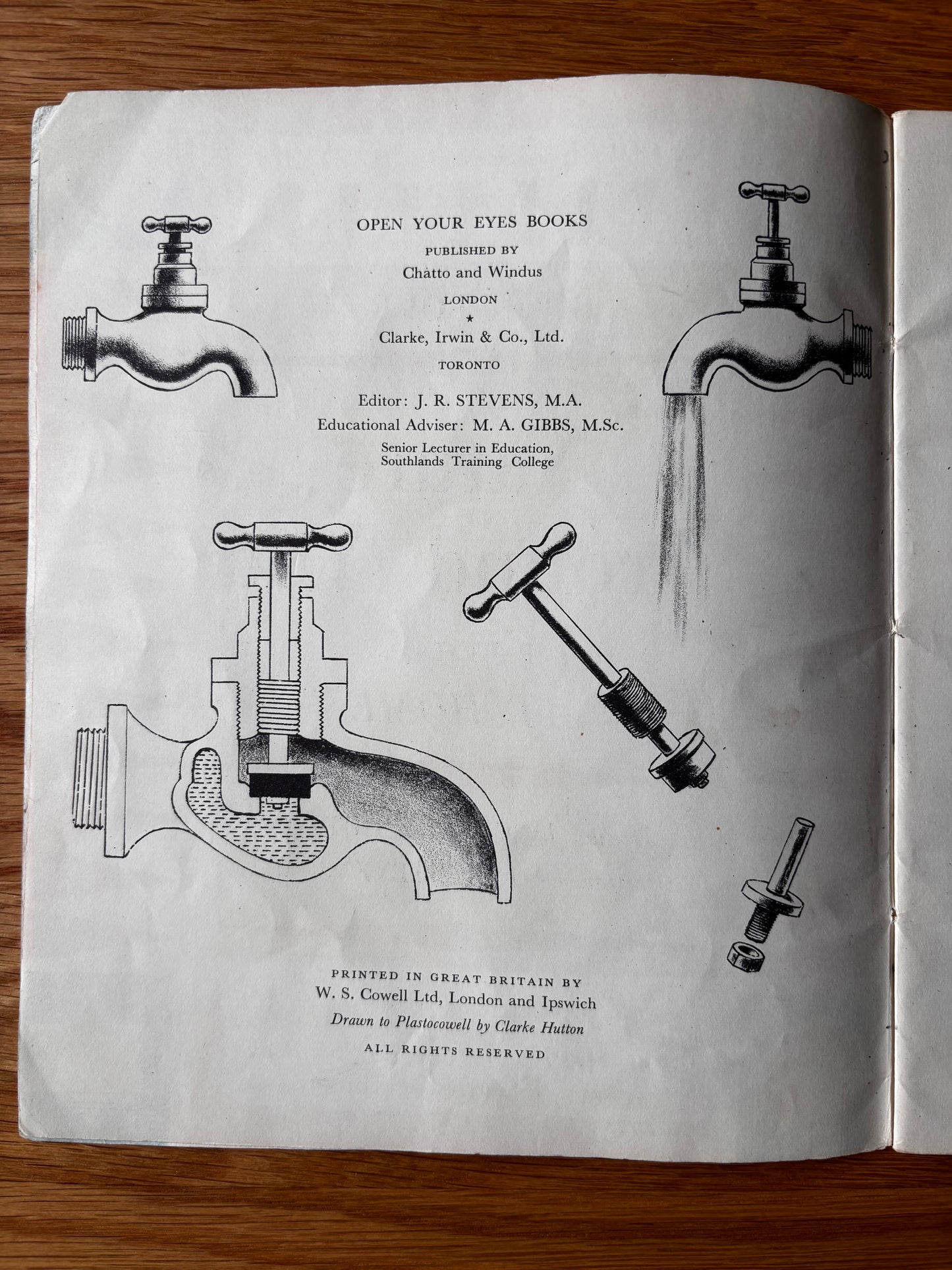 Clarke Hutton NATURE AROUND YOU Chatto & Windus OPEN YOUR EYES BOOK 1950's