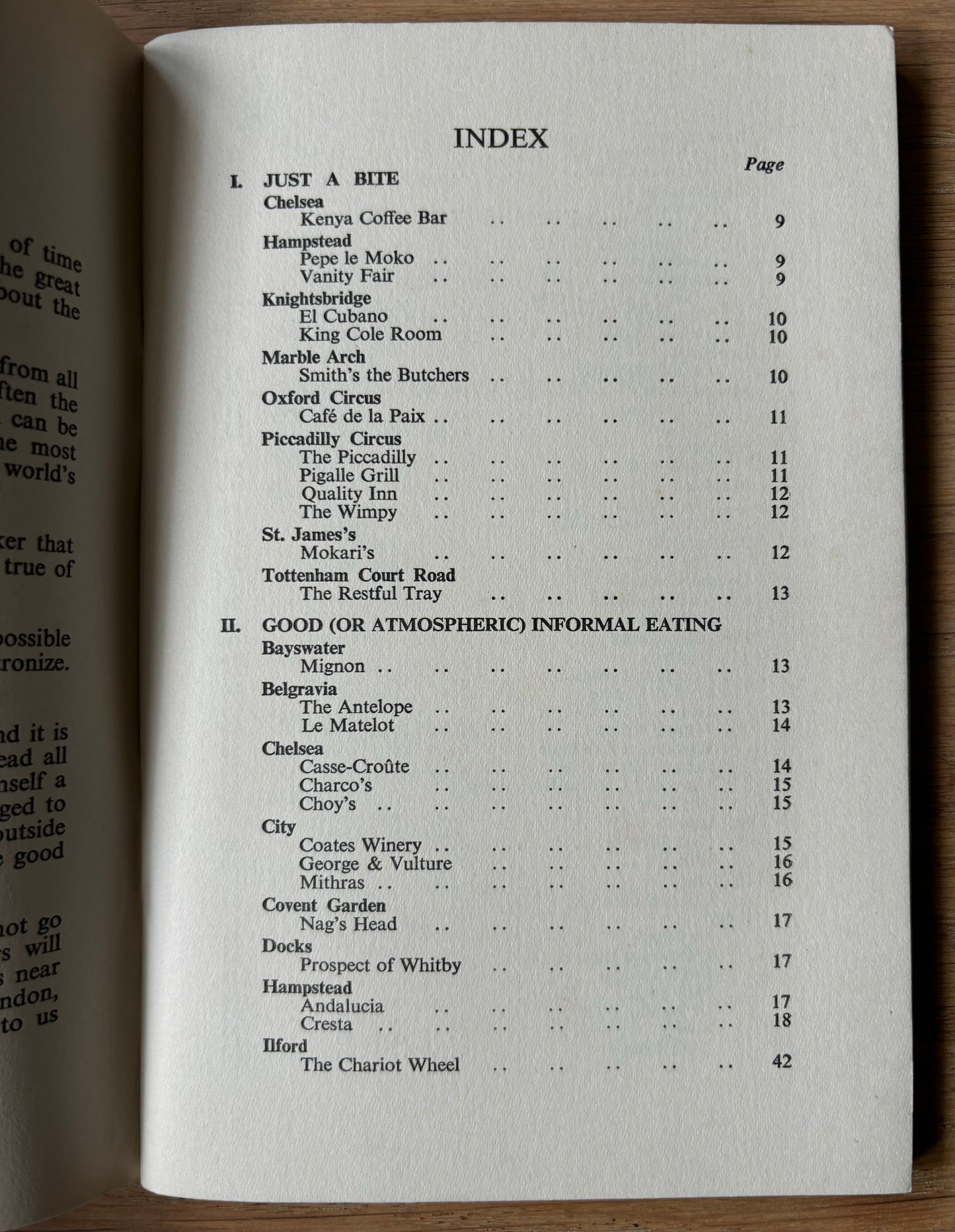 EGON RONAY 175 Eating Places In And Around London EARLY EDITION - transpontinebooks