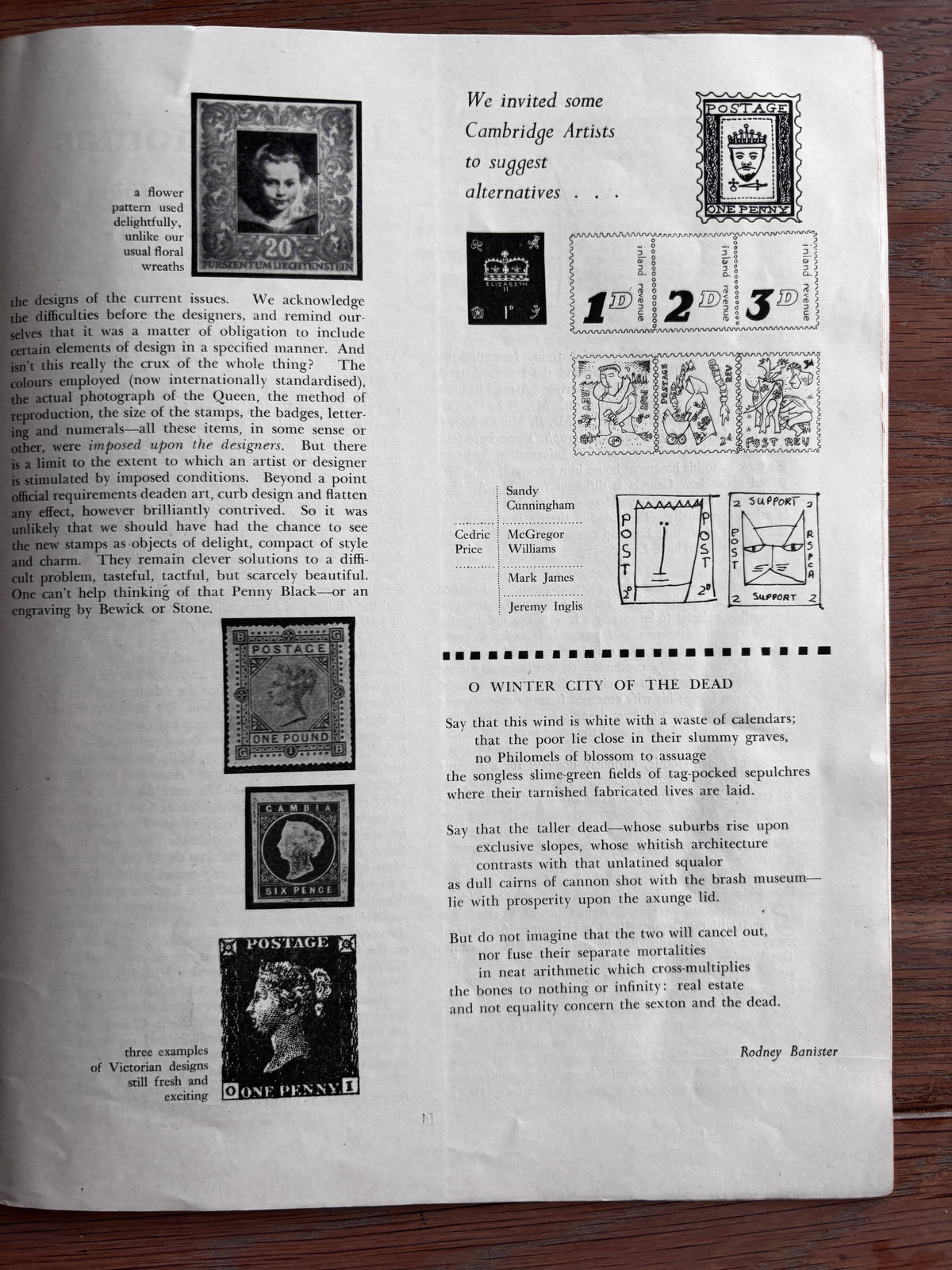 Mark Boxer THE GRANTA Cambridge University Magazine February 7th 1953 ART Nicholas Tomalin