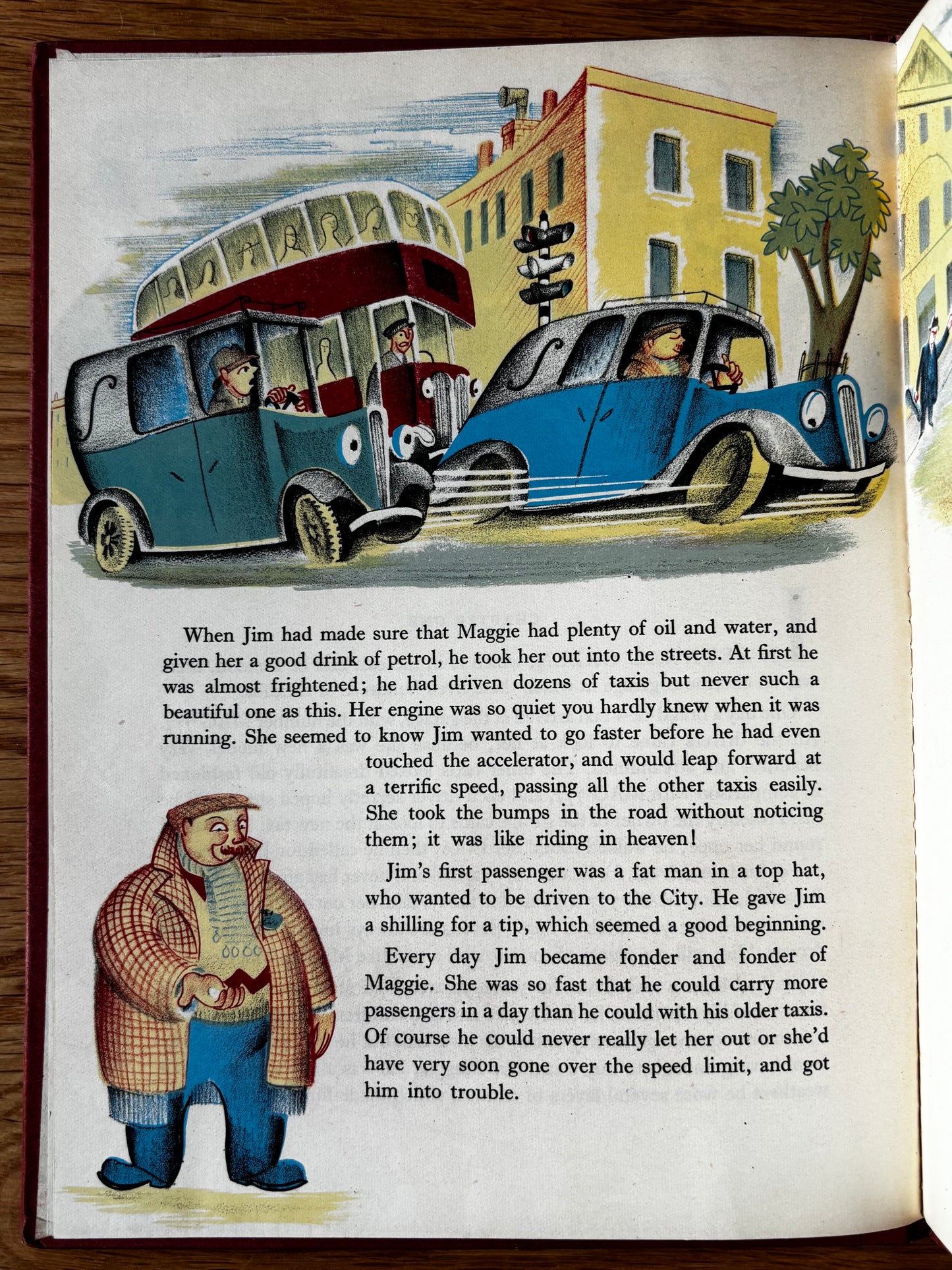 Hilary Stebbing MAGGIE THE STREAMLINED TAXI 1st Ed DJ Transatlantic Arts Ltd ILLUSTRATED