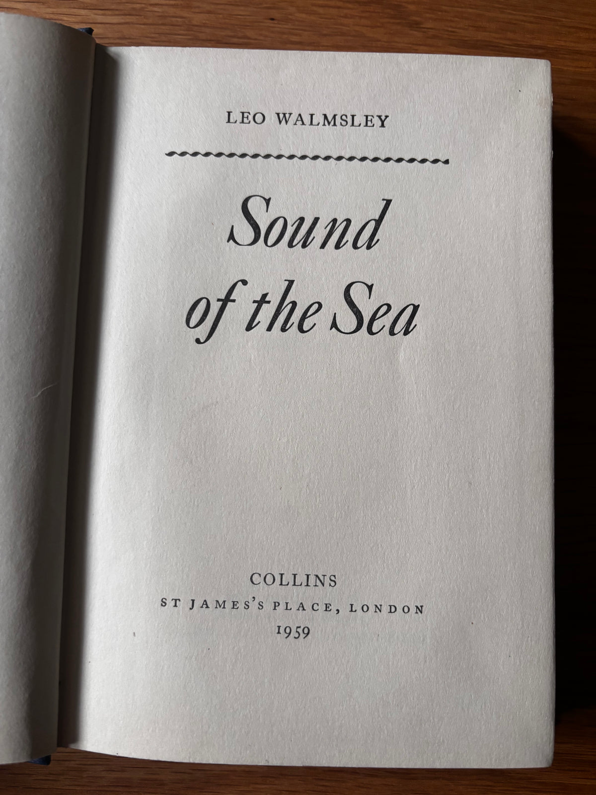 Barbara Jones SOUND OF THE SEA 1st Ed DJ 1959 Leo Walmsley