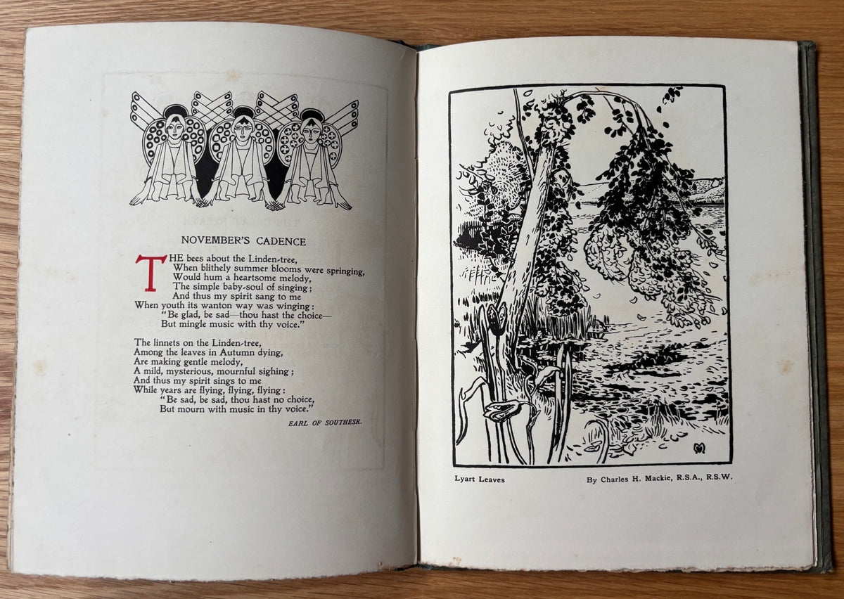 CELTIC POETRY WIND IN THE PINES John Duncan Art Nouveau 1922 Foulis SCOTTISH