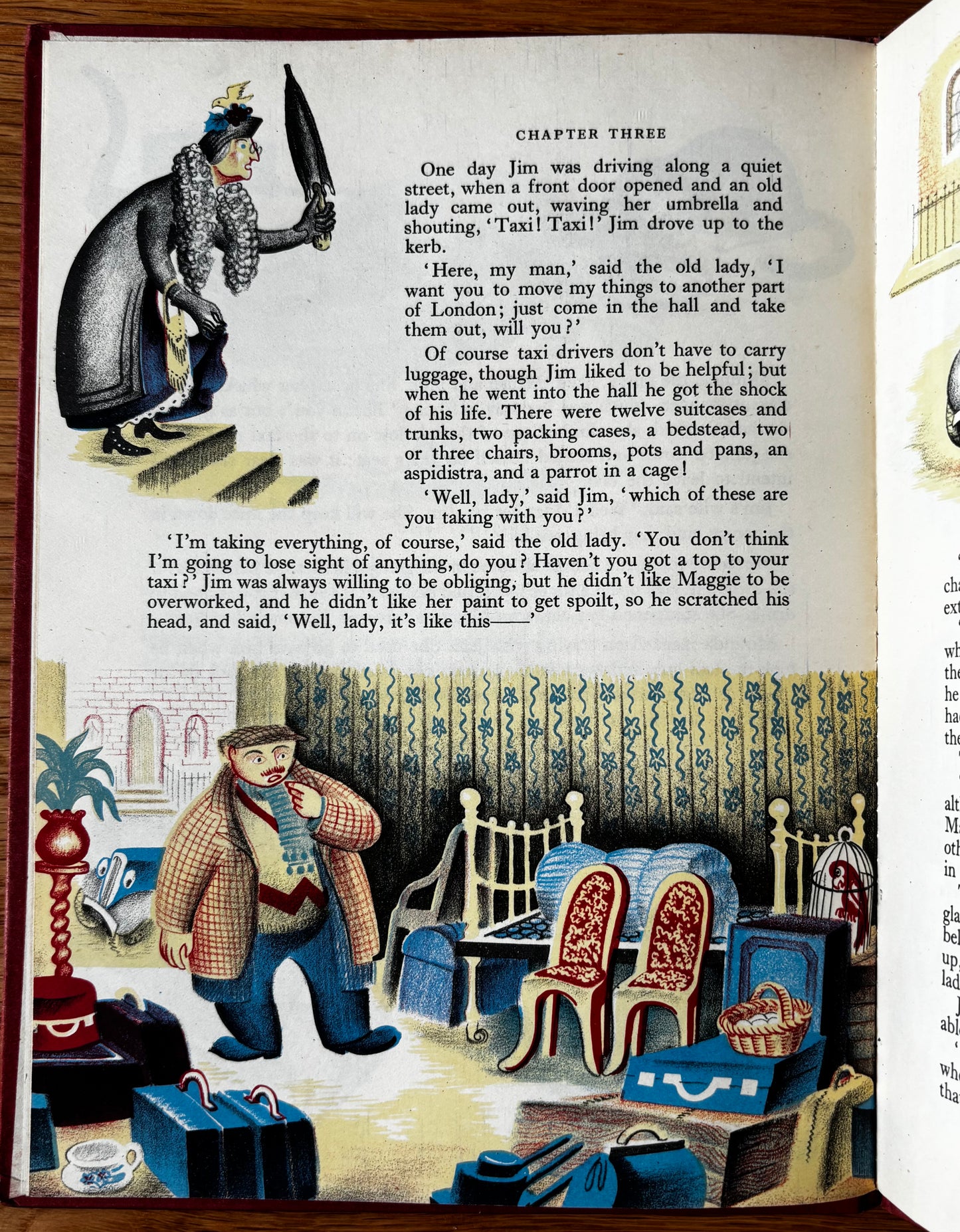 Hilary Stebbing MAGGIE THE STREAMLINED TAXI 1st Ed DJ Transatlantic Arts Ltd ILLUSTRATED