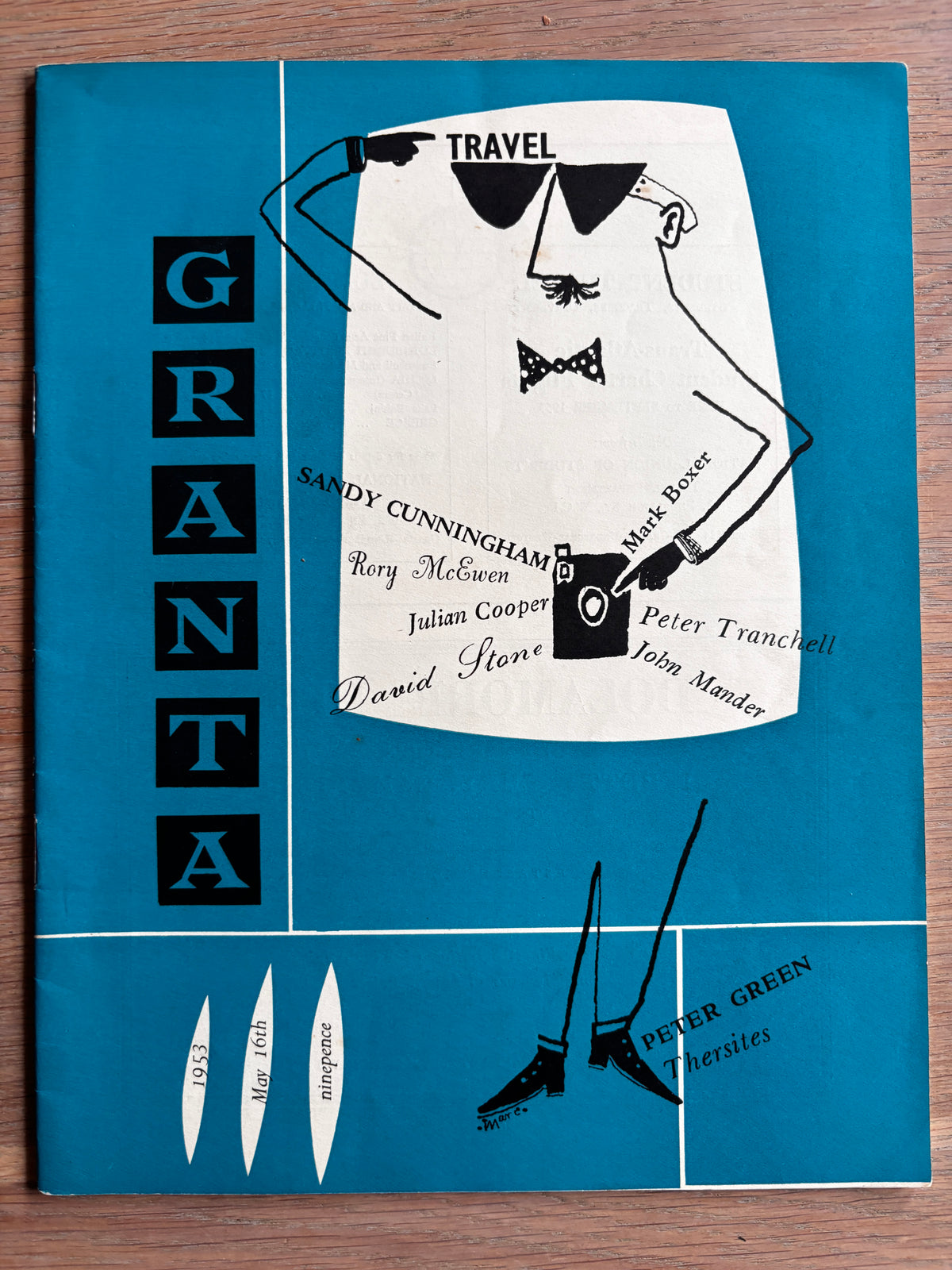 Mark Boxer THE GRANTA Cambridge University Magazine May 16th 1953 ART Illustrated