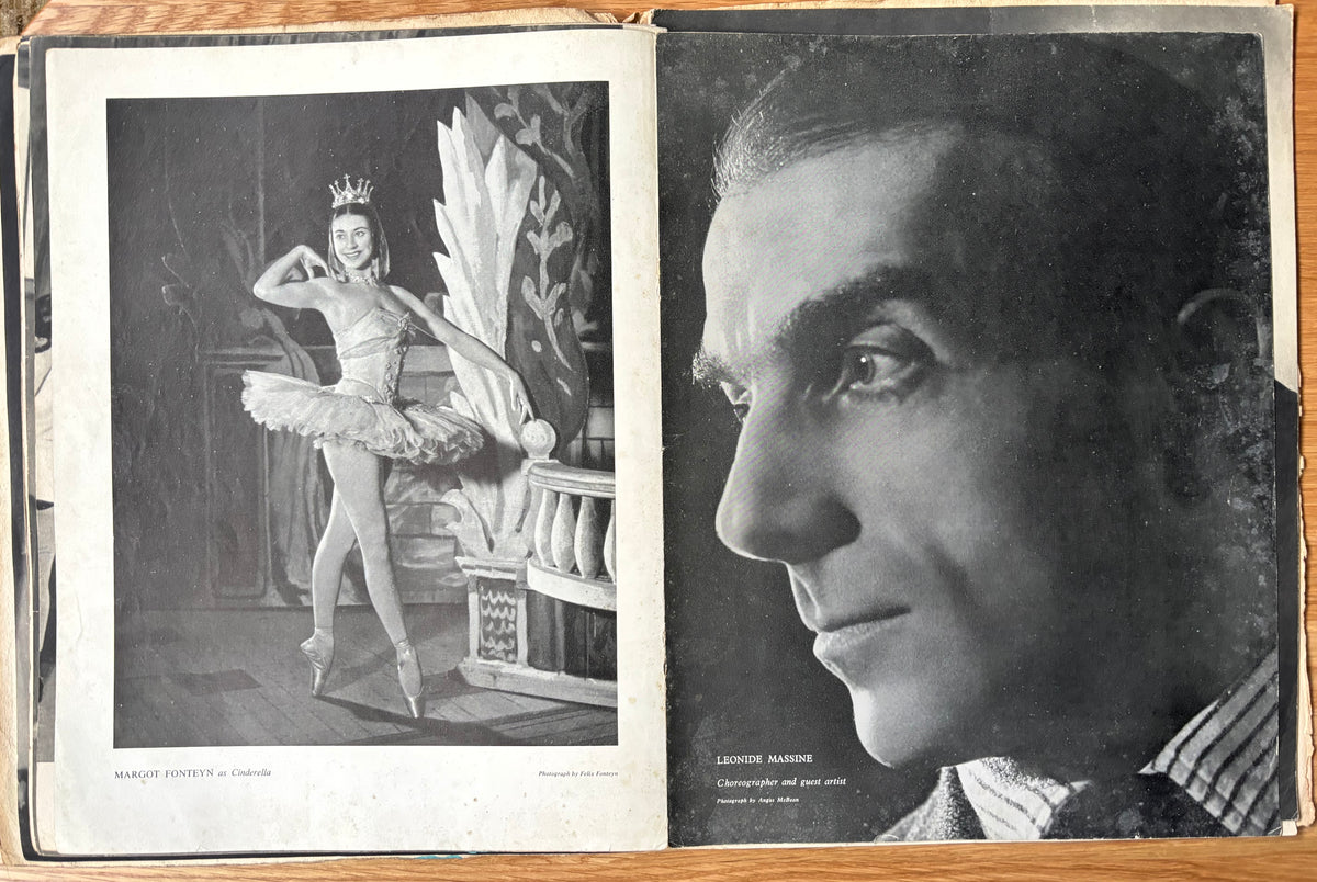 Leonide Massine Signed GRAND BALLET DE MONTE CARLO PROGRAMME 1940’s Tatiana Riabouchinska