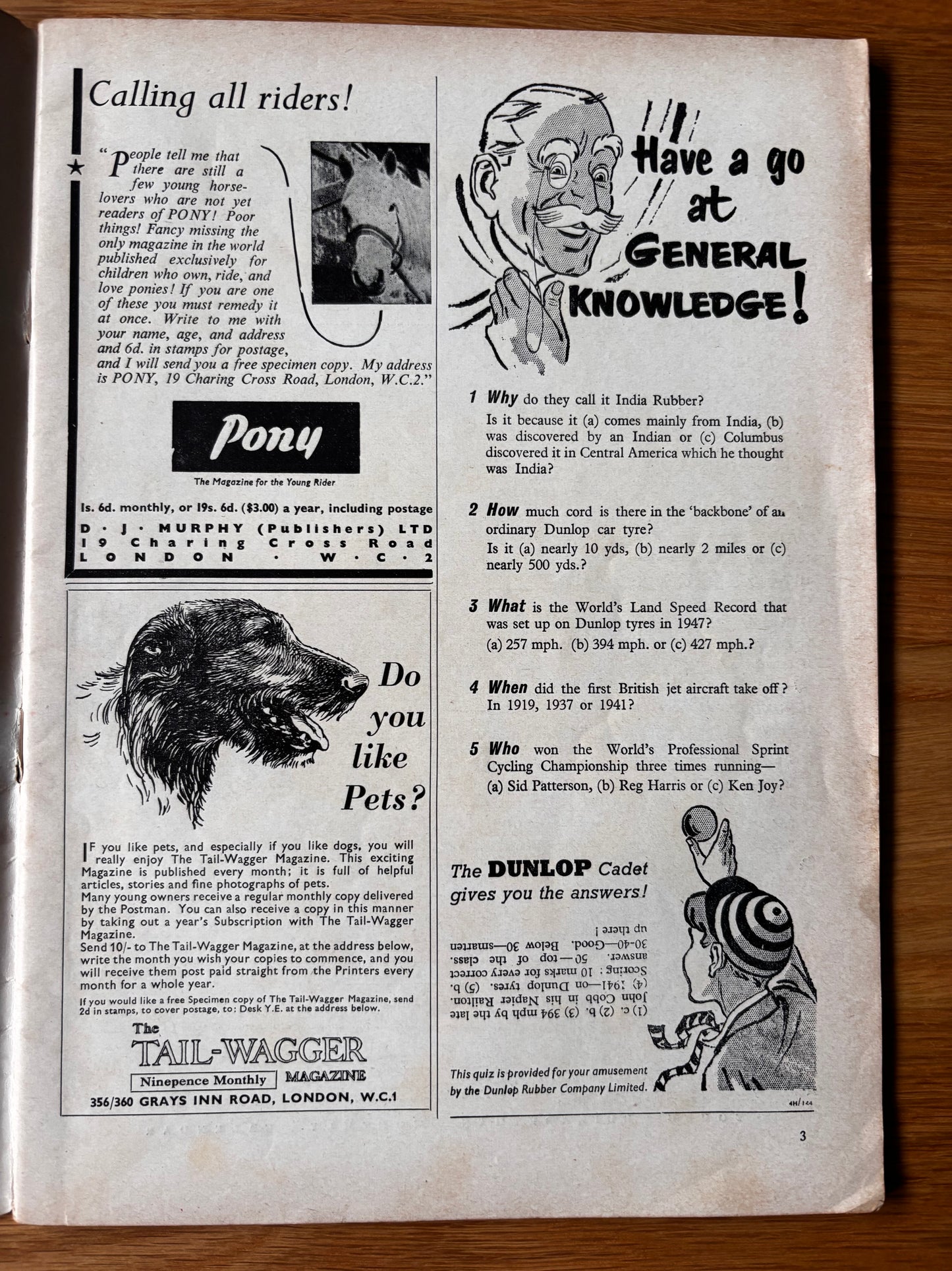 YOUNG ELIZABETHAN Magazine January 1955 Betty Swanwick Barbara Jones