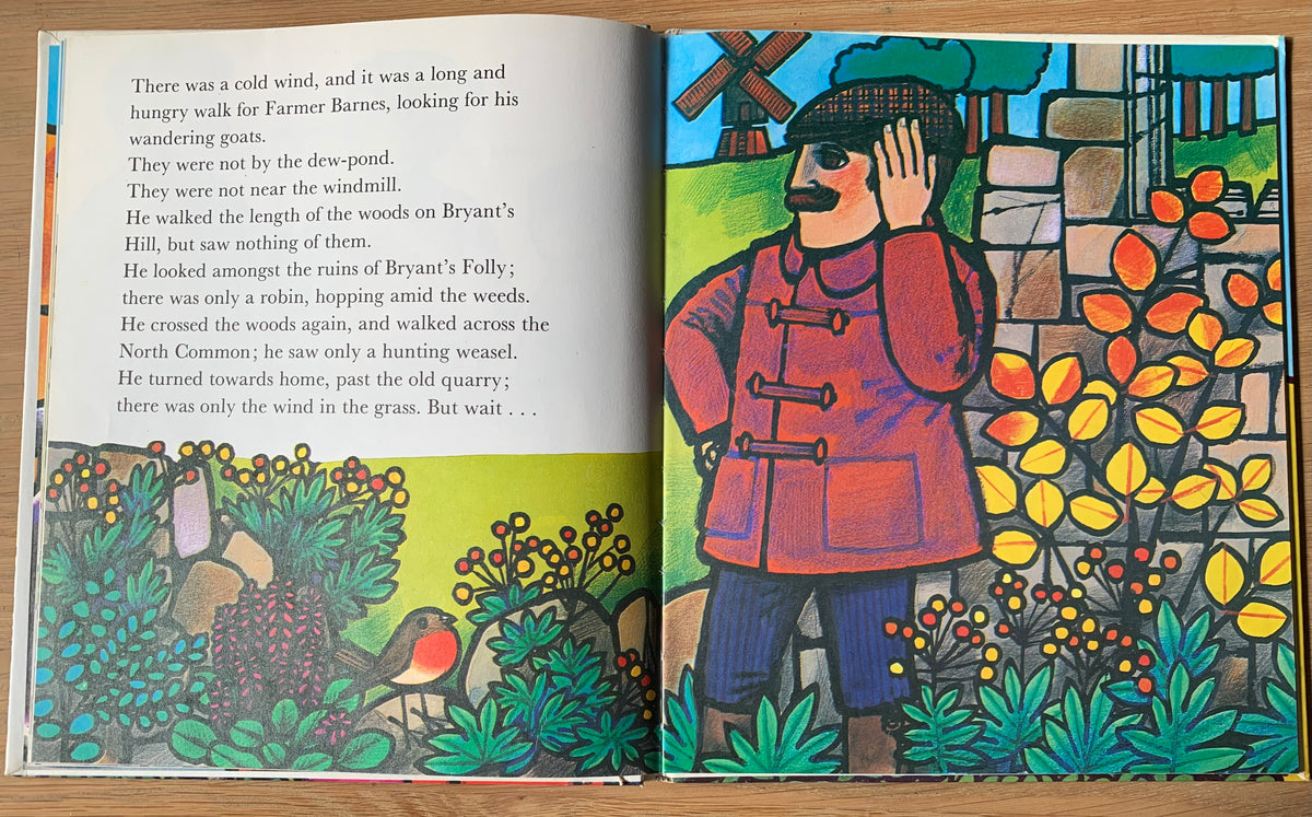 Jill McDonald FARMER BARNES AND THE GOATS 1976 DJ John Cunliffe Andre Deutsch - transpontinebooks