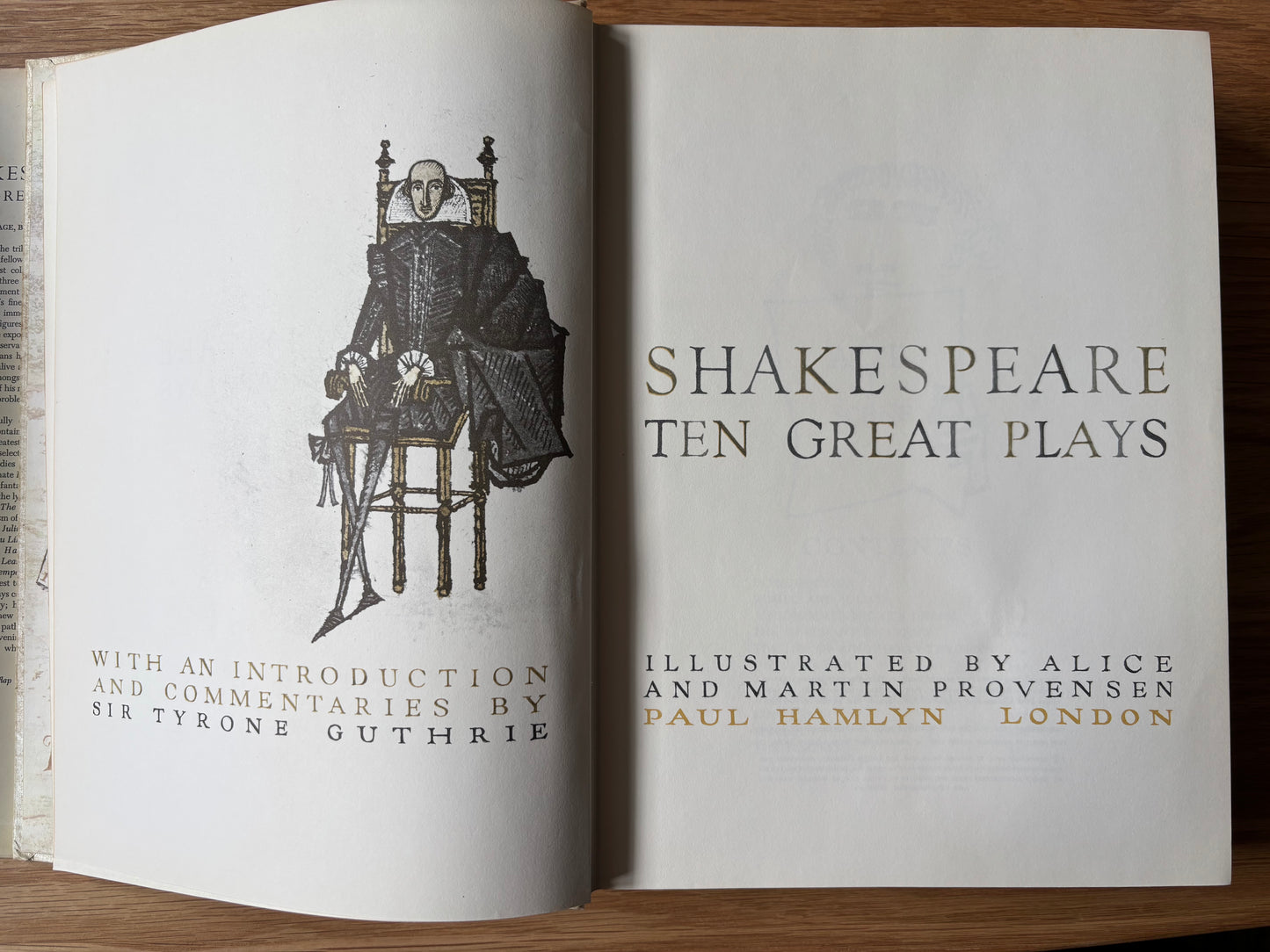 Alice & Martin Provensen SHAKESPEARE TEN GREAT PLAYS DJ 1962 HB Hamlyn Illustrated