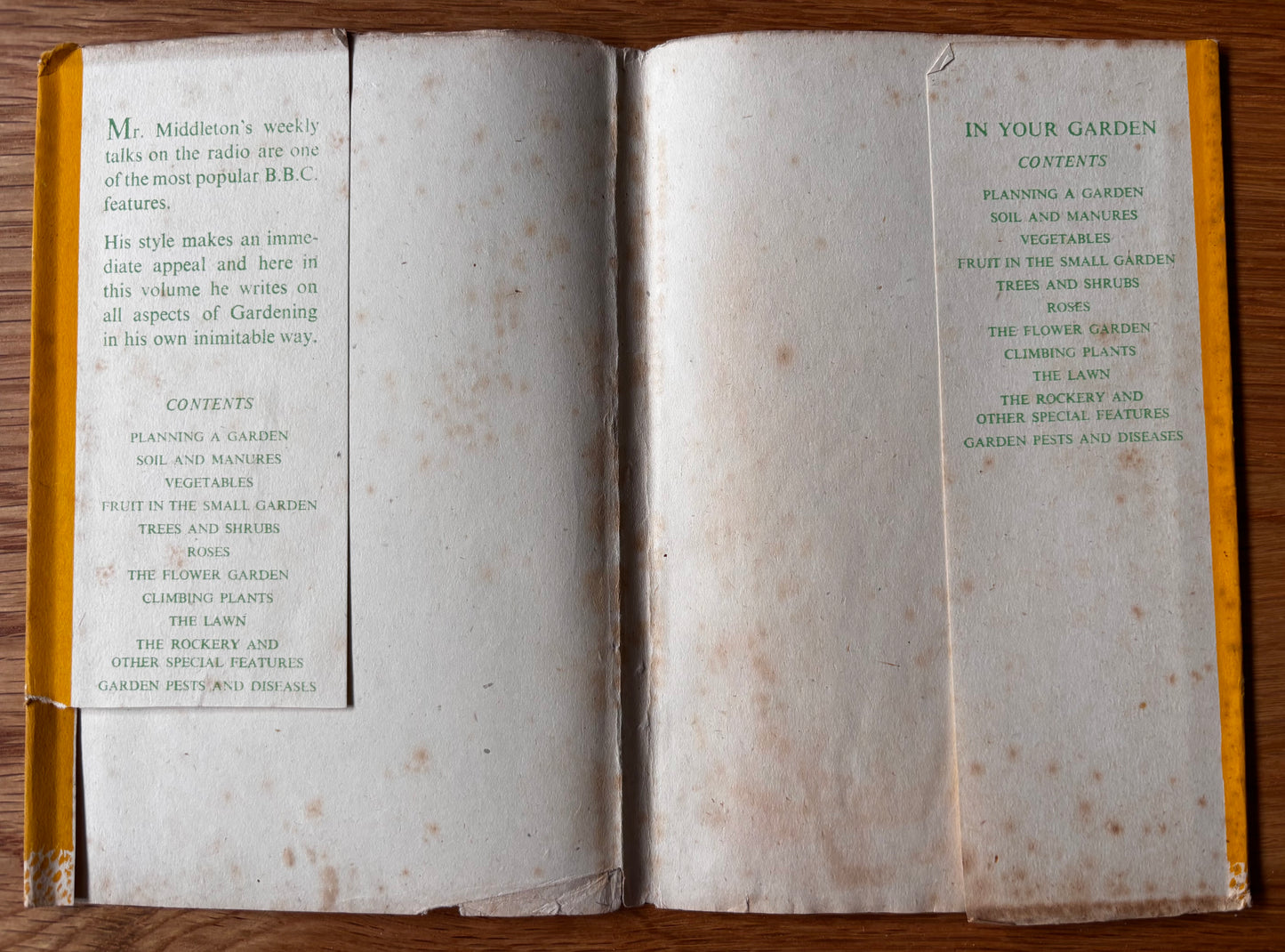 Eric Fraser IN YOUR GARDEN 1st Ed DJ 1940s C H Middleton ILLUSTRATED