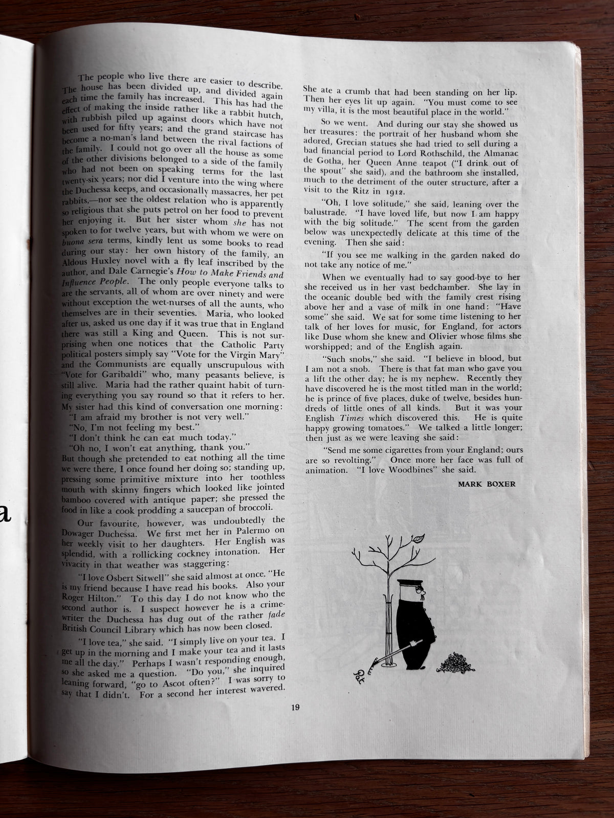 Mark Boxer THE GRANTA Cambridge University Magazine May 16th 1953 ART Illustrated