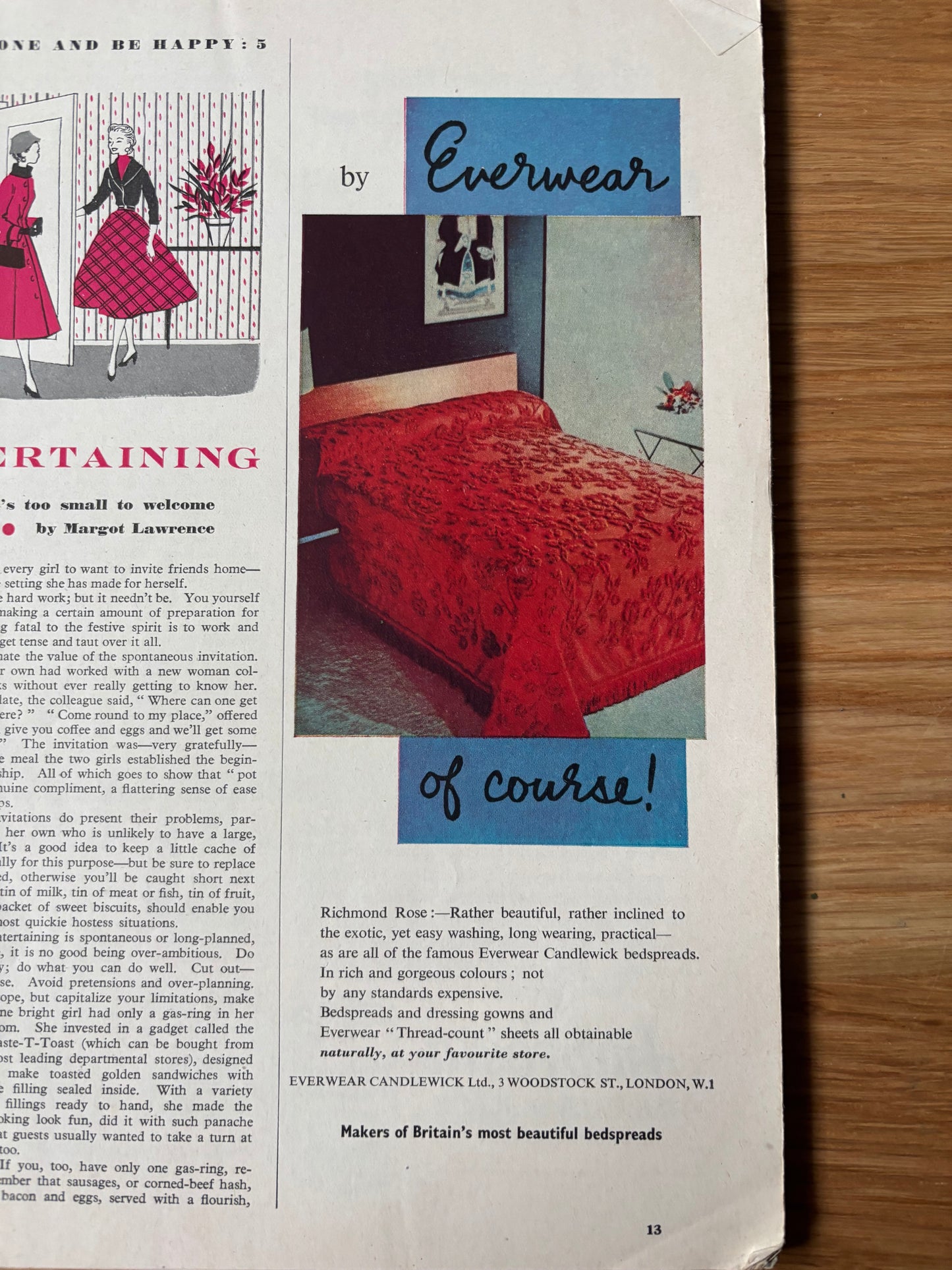 GOOD HOUSEKEEPING Magazine January 1956 Illustrated Rebecca West Recipes Ads
