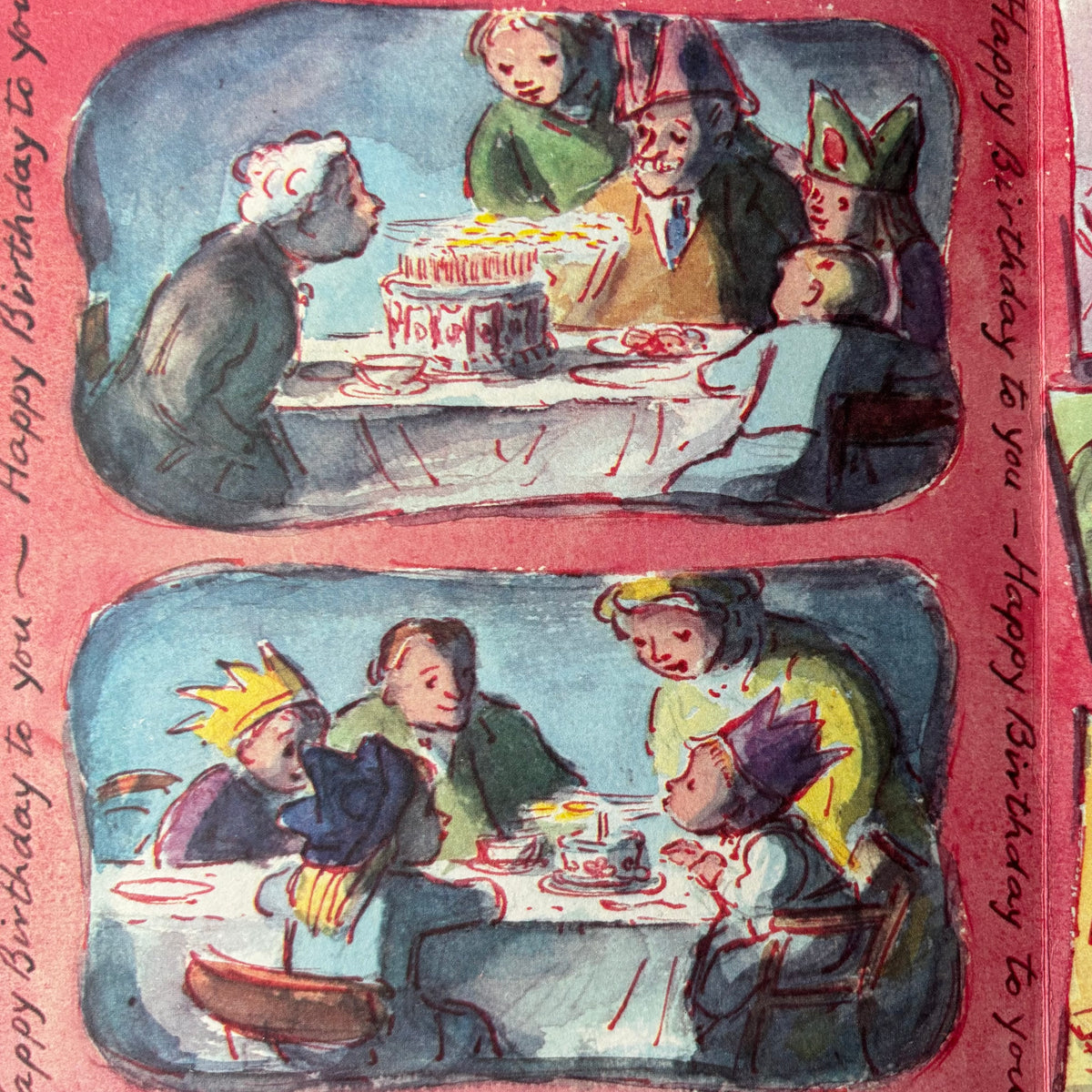 Edward Ardizzone BIRTHDAY GREETINGS GPO TELEGRAM CARD  & ENVELOPE 1967