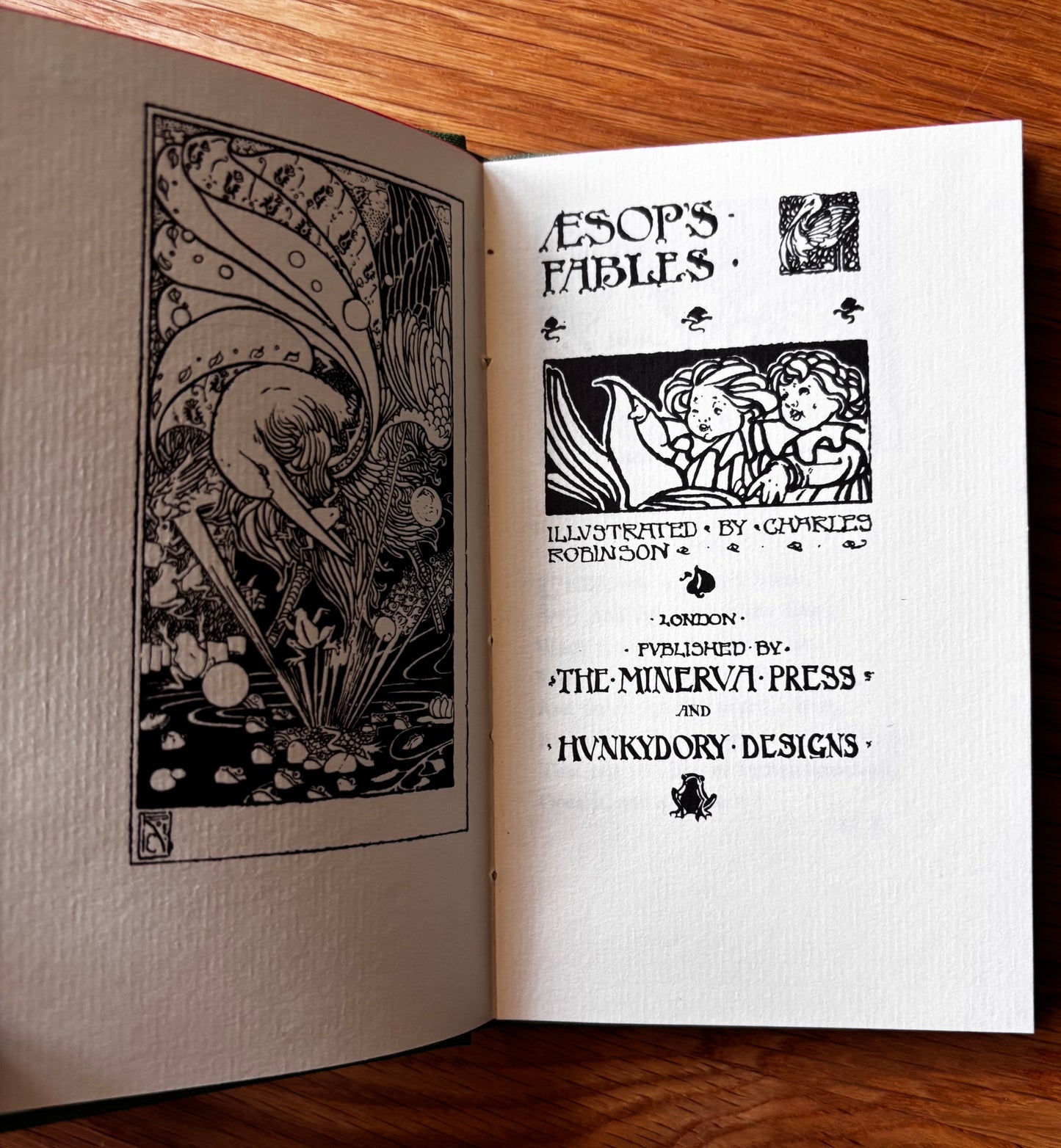 Charles Robinson AESOP’S FABLES Hunky Dory Designs & Original 70’s ZINC PLATES