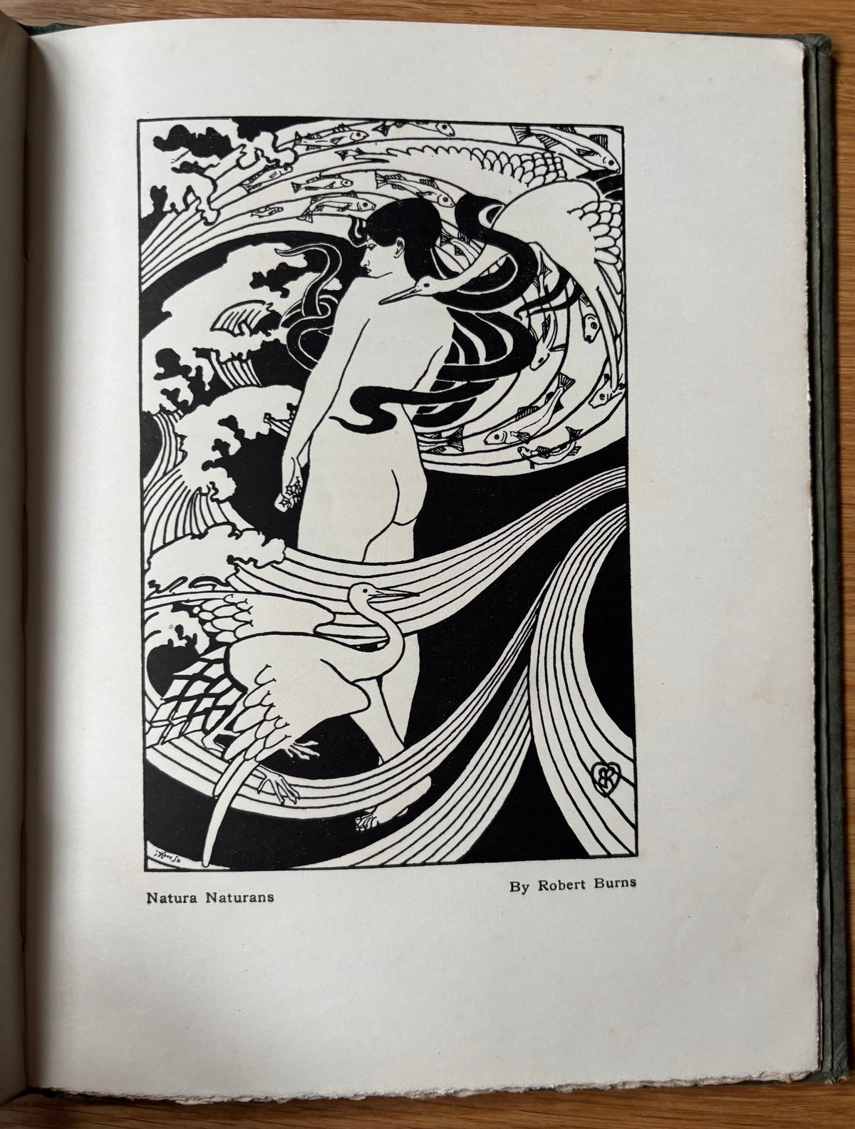 CELTIC POETRY WIND IN THE PINES John Duncan Art Nouveau 1922 Foulis SCOTTISH