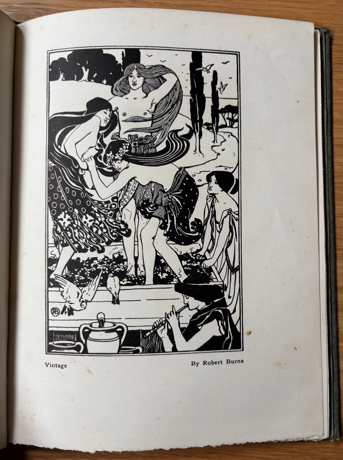 CELTIC POETRY WIND IN THE PINES John Duncan Art Nouveau 1922 Foulis SCOTTISH