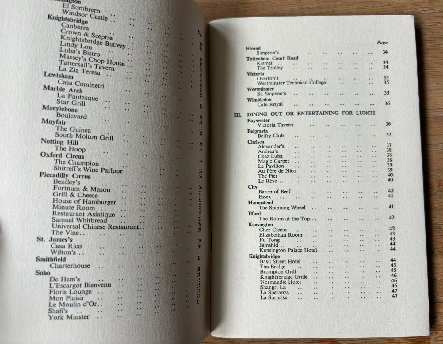 EGON RONAY 175 Eating Places In And Around London EARLY EDITION - transpontinebooks