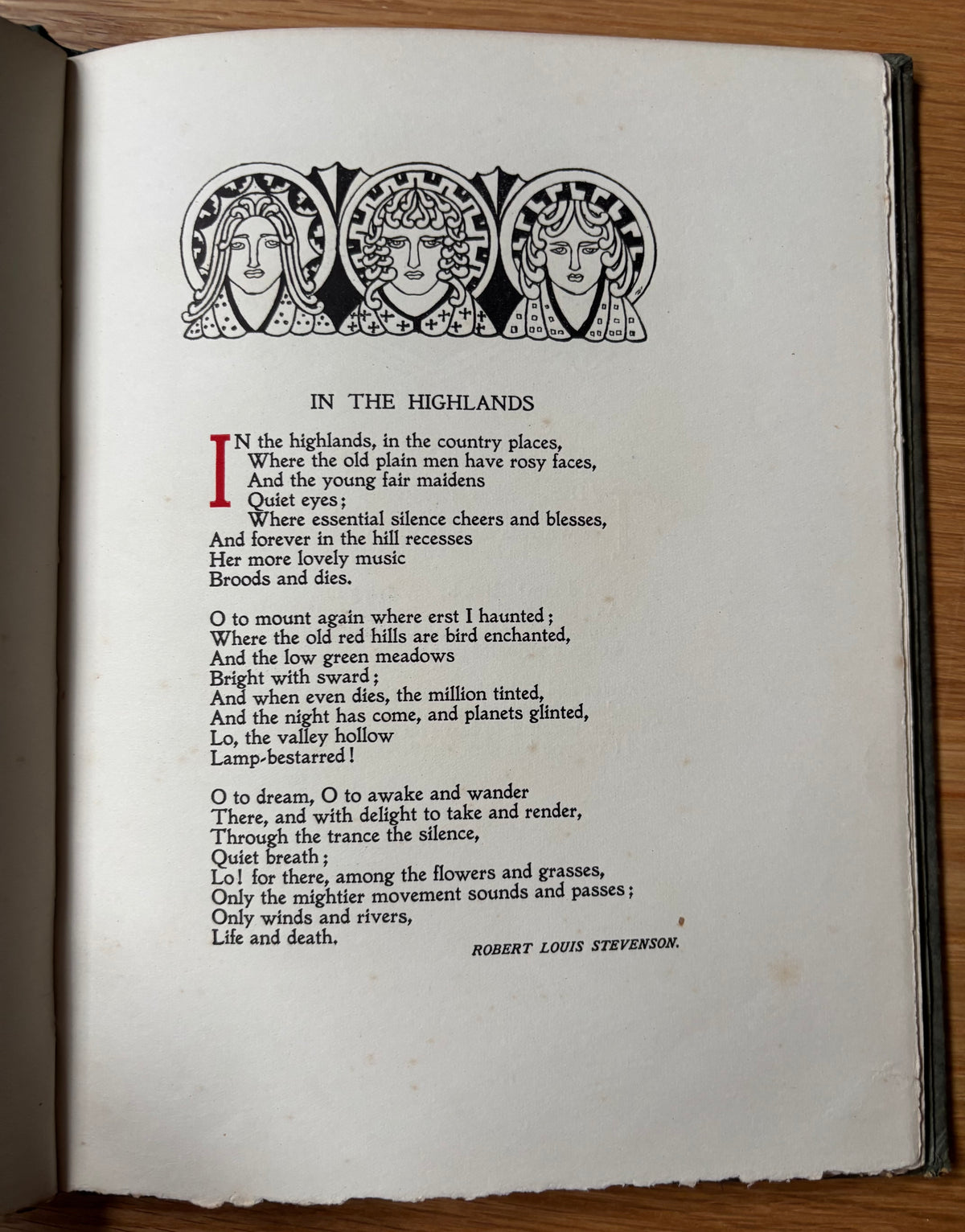 CELTIC POETRY WIND IN THE PINES John Duncan Art Nouveau 1922 Foulis SCOTTISH