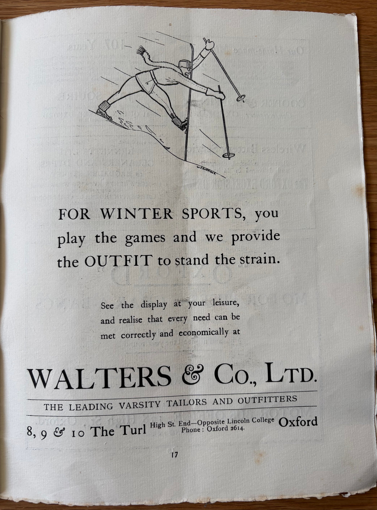 John Aldridge PROGRAMME 1927 OUOC Oxford University Great Bardfield CORONATION OF POPPAEA