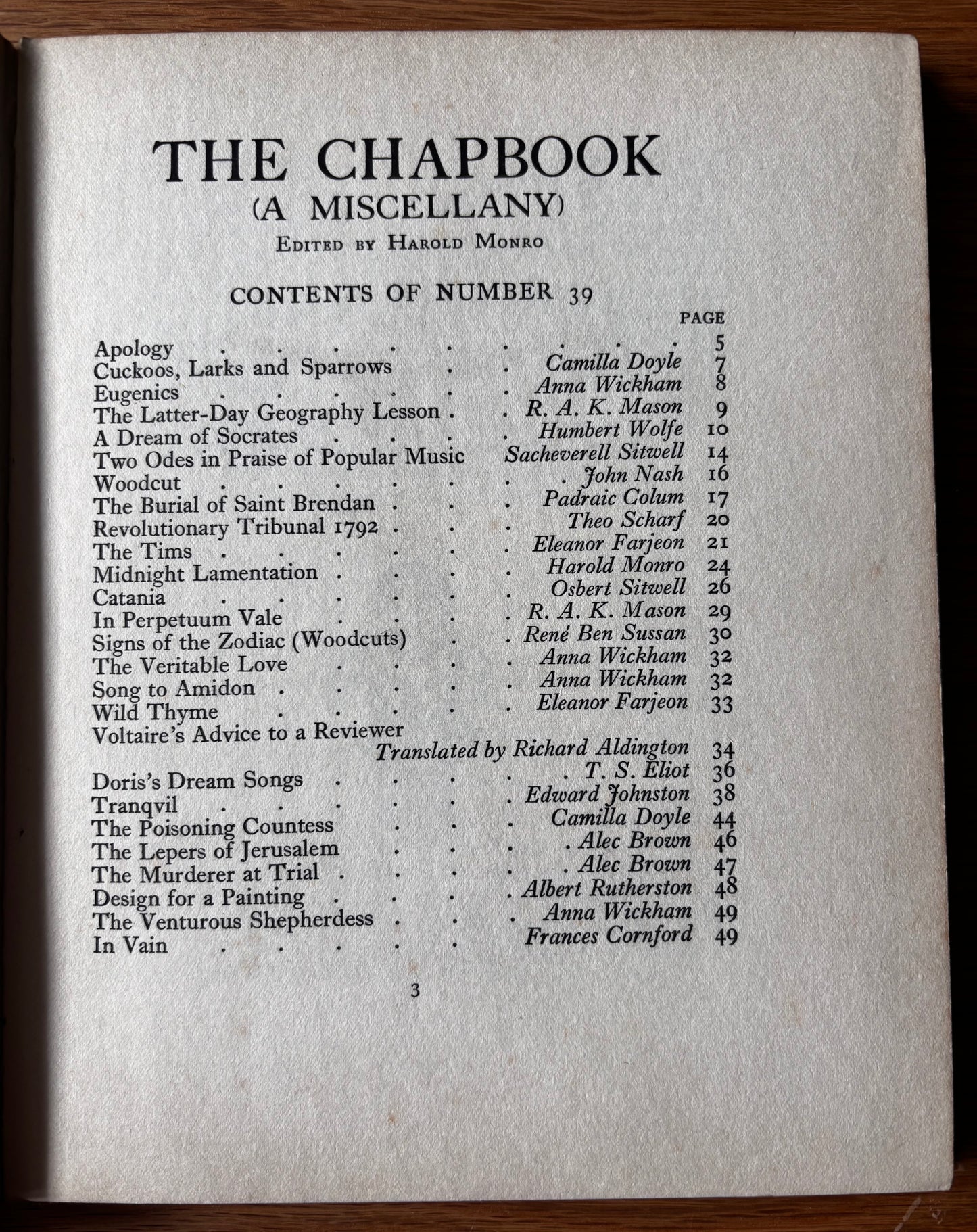 John Nash CHAPBOOK 1924 T S Eliot Edwards McKnight Kauffer POETRY BOOK