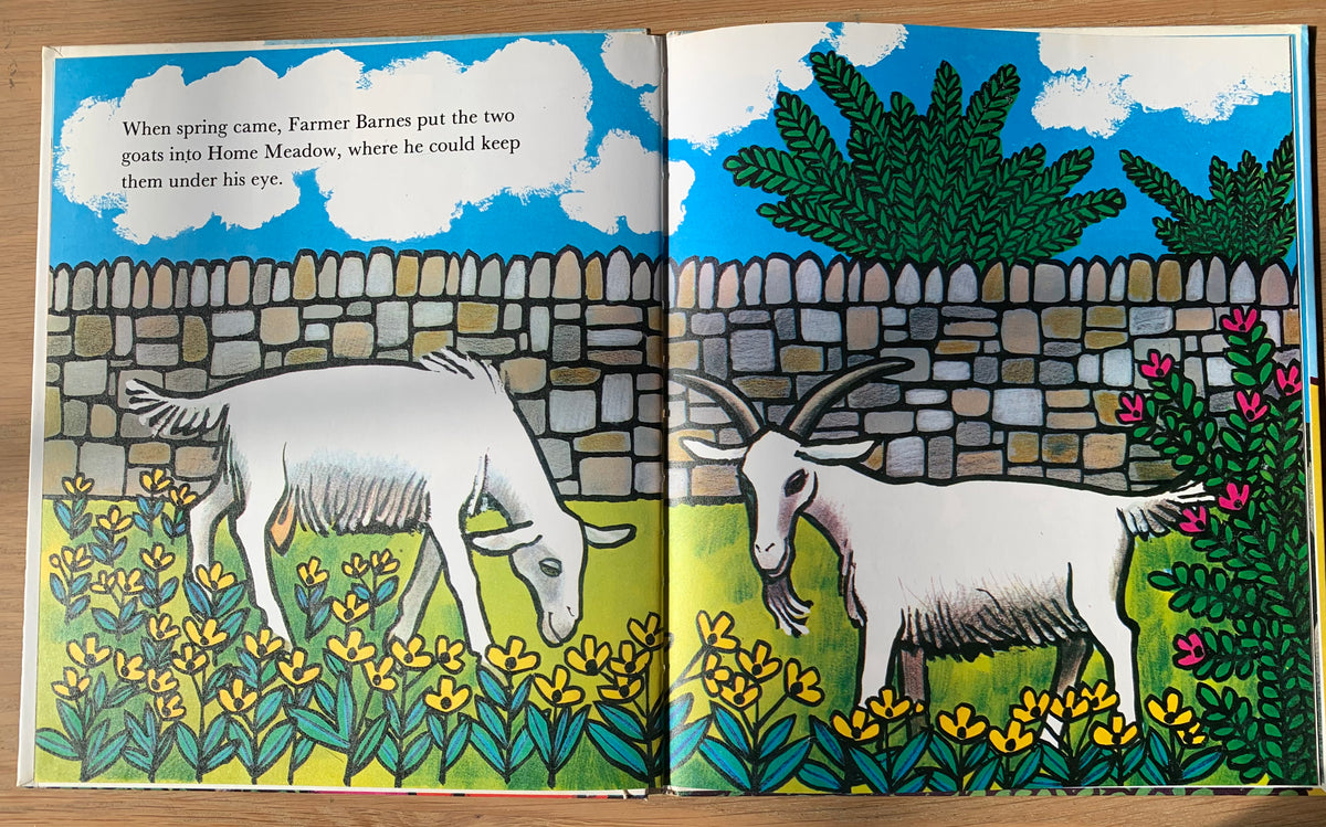 Jill McDonald FARMER BARNES AND THE GOATS 1976 DJ John Cunliffe Andre Deutsch - transpontinebooks