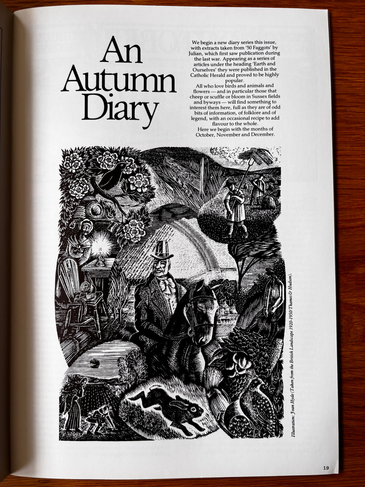 Peter Reddick THE COUNTRY BAZAAR Magazine Autumn 1986 CRAFTS ARTIST