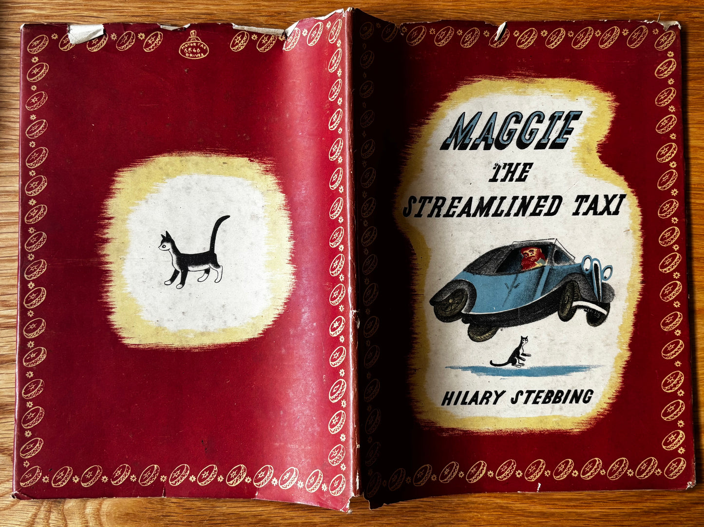 Hilary Stebbing MAGGIE THE STREAMLINED TAXI 1st Ed DJ Transatlantic Arts Ltd ILLUSTRATED