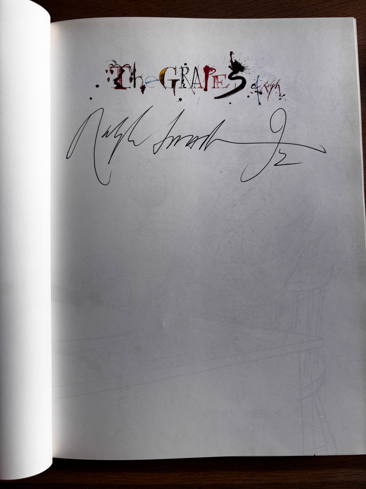 Ralph Steadman Signed THE GRAPES OF RALPH 1st 1992 DJ ILLUSTRATED Wine