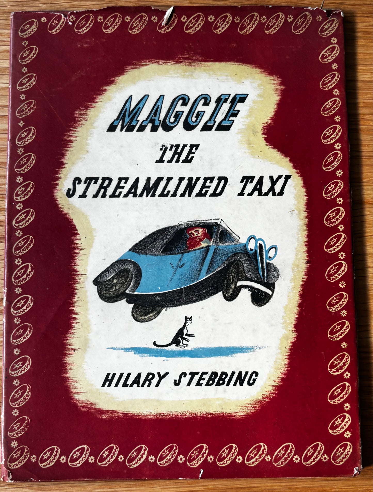 Hilary Stebbing MAGGIE THE STREAMLINED TAXI 1st Ed DJ Transatlantic Arts Ltd ILLUSTRATED