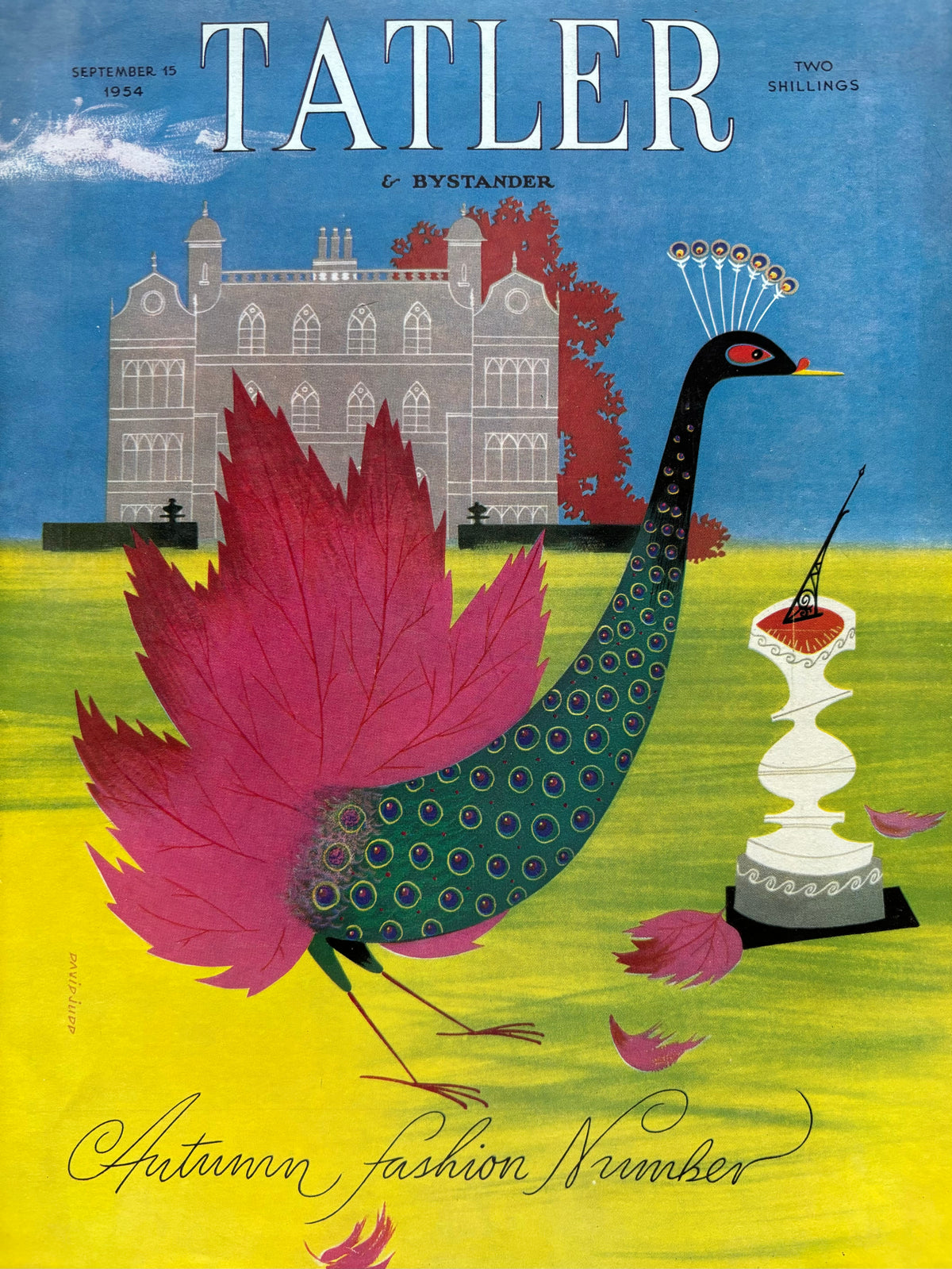 David Judd THE TATLER September 15, 1954 Autumn Fashion Number MAGAZINE - transpontinebooks