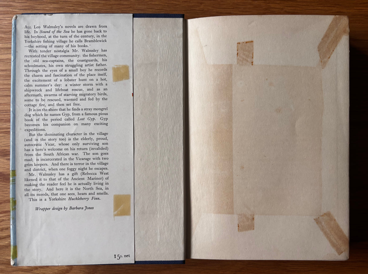 Barbara Jones SOUND OF THE SEA 1st Ed DJ 1959 Leo Walmsley