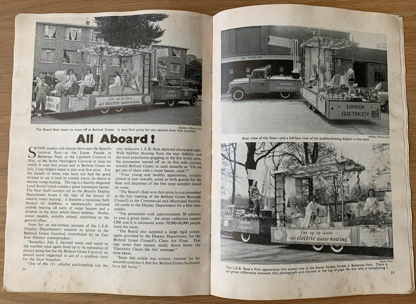 3 X LONDON ELECTRICITY BOARD Staff Magazines 1957-1960 July - August LEB - transpontinebooks