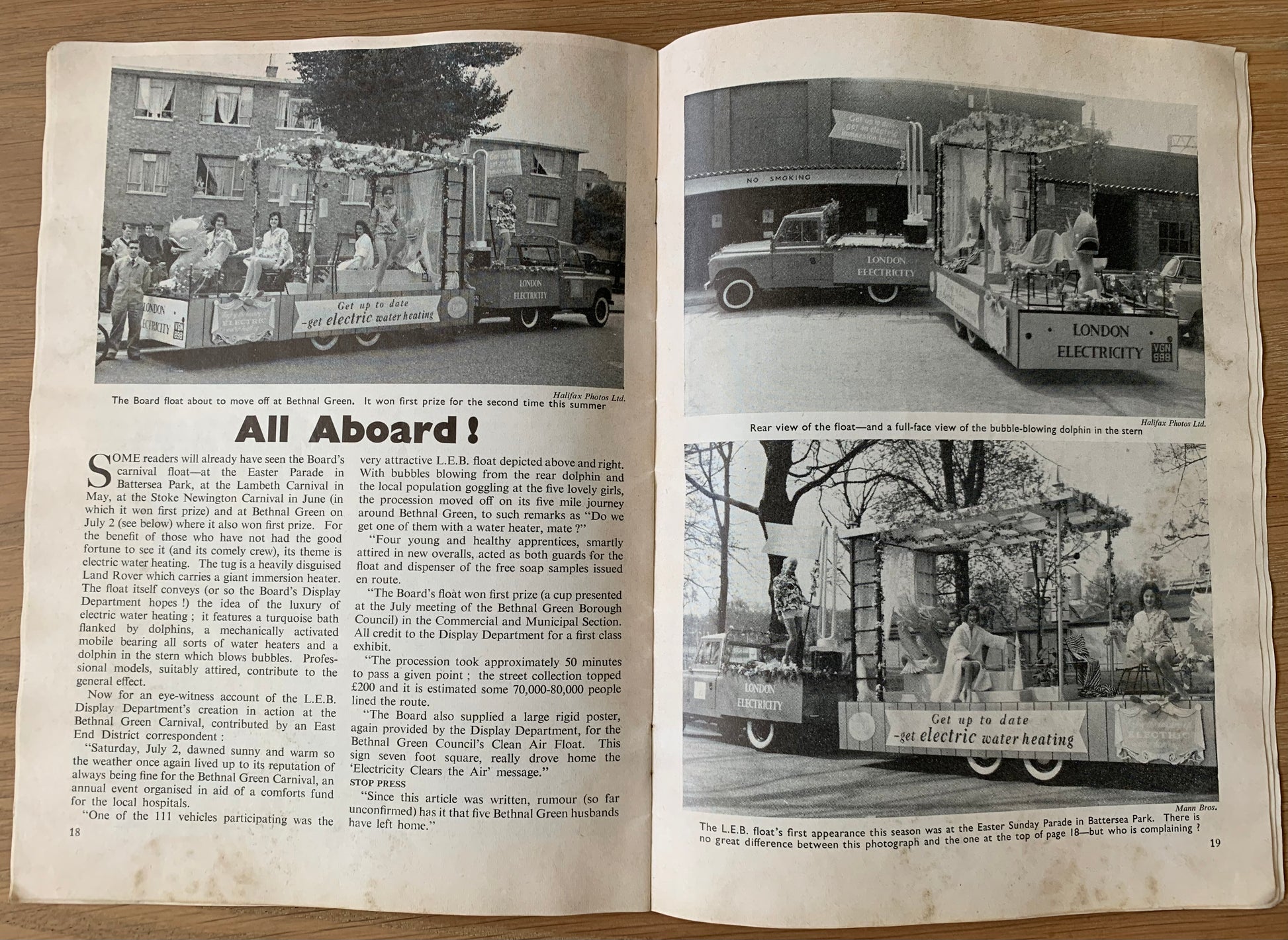 3 X LONDON ELECTRICITY BOARD Staff Magazines 1957-1960 July - August LEB - transpontinebooks