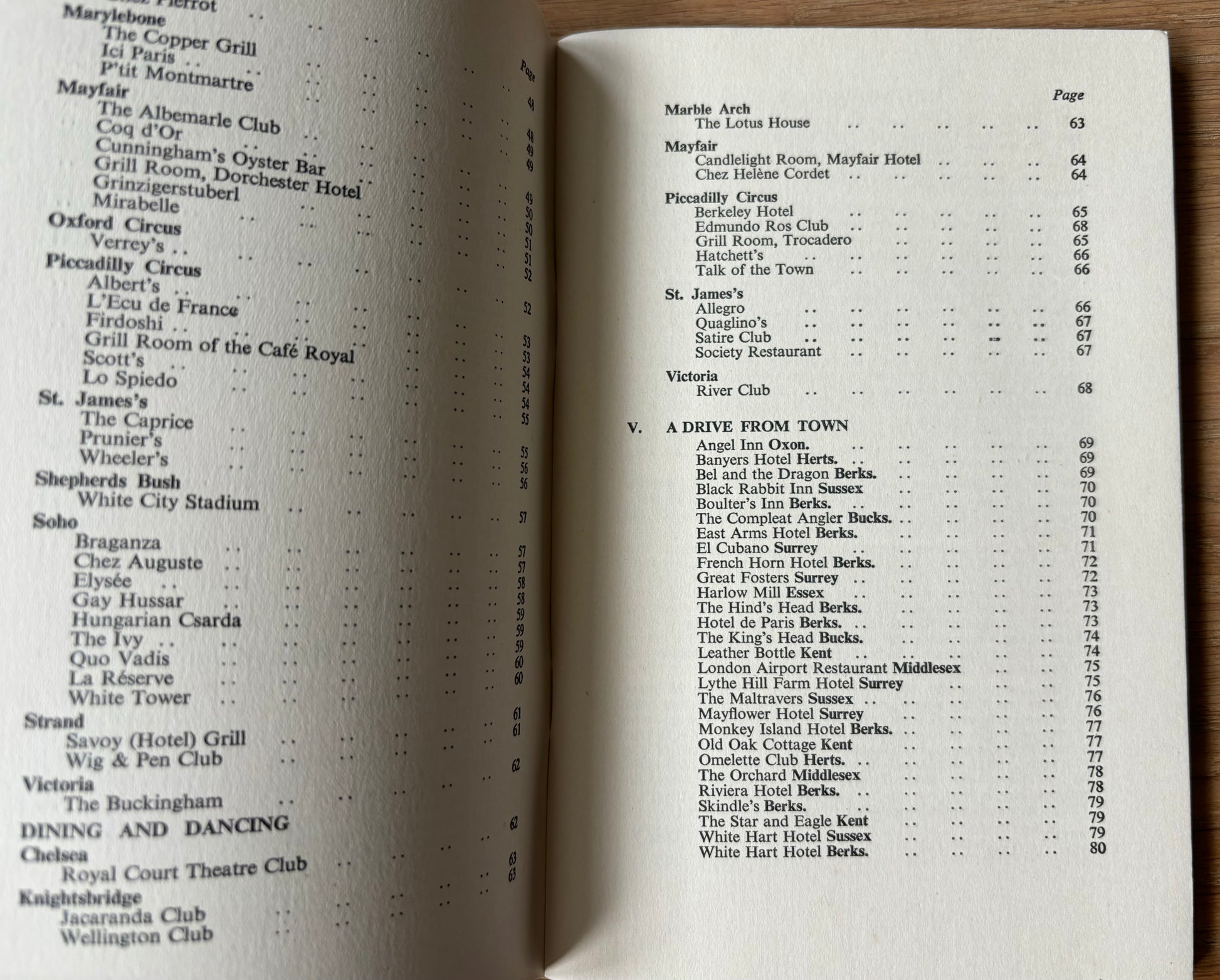 EGON RONAY 175 Eating Places In And Around London EARLY EDITION - transpontinebooks