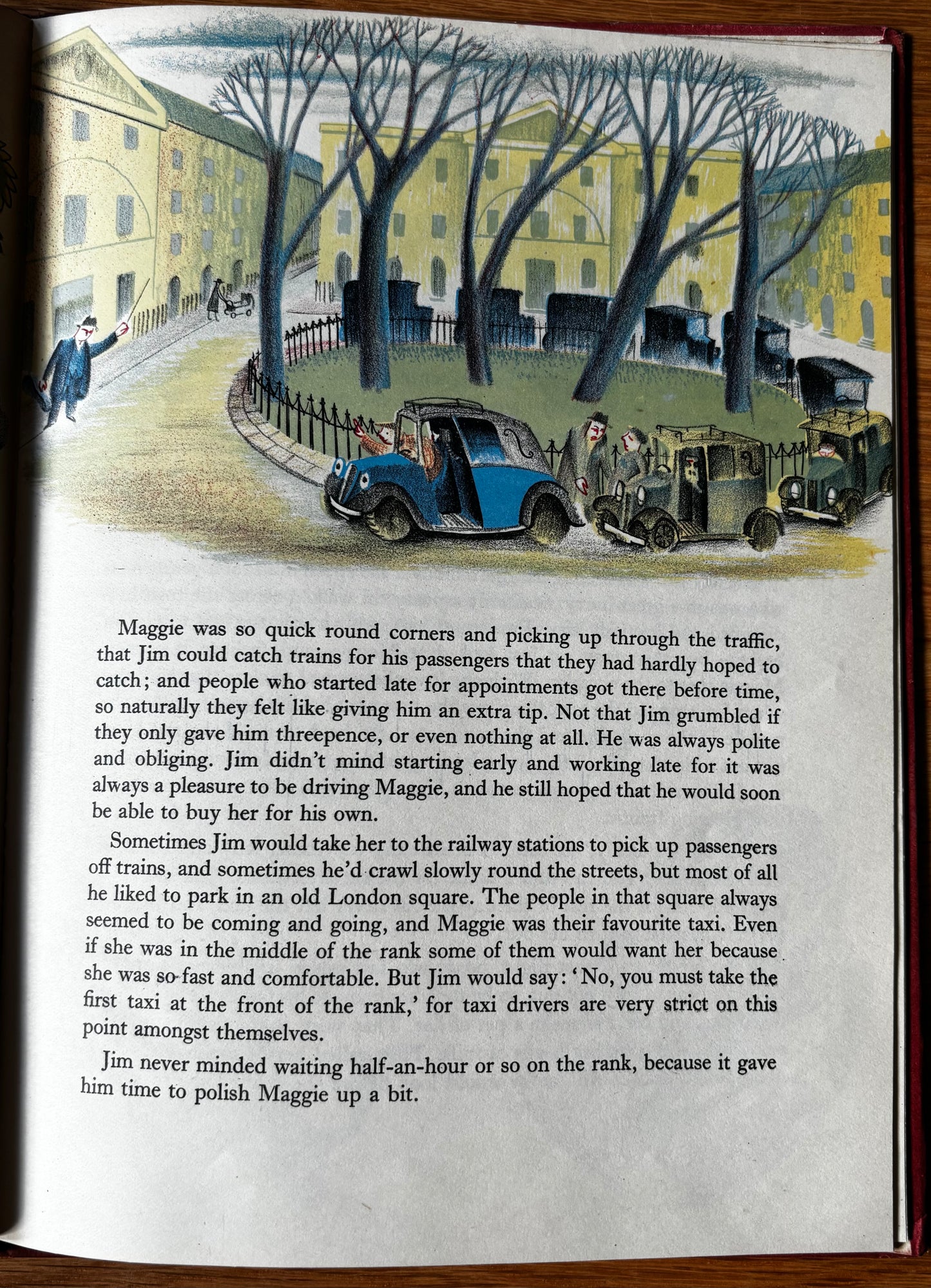 Hilary Stebbing MAGGIE THE STREAMLINED TAXI 1st Ed DJ Transatlantic Arts Ltd ILLUSTRATED