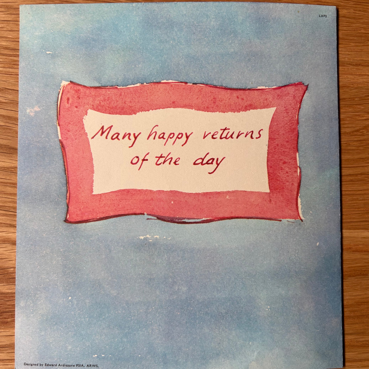 Edward Ardizzone BIRTHDAY GREETINGS GPO TELEGRAM CARD  & ENVELOPE 1967