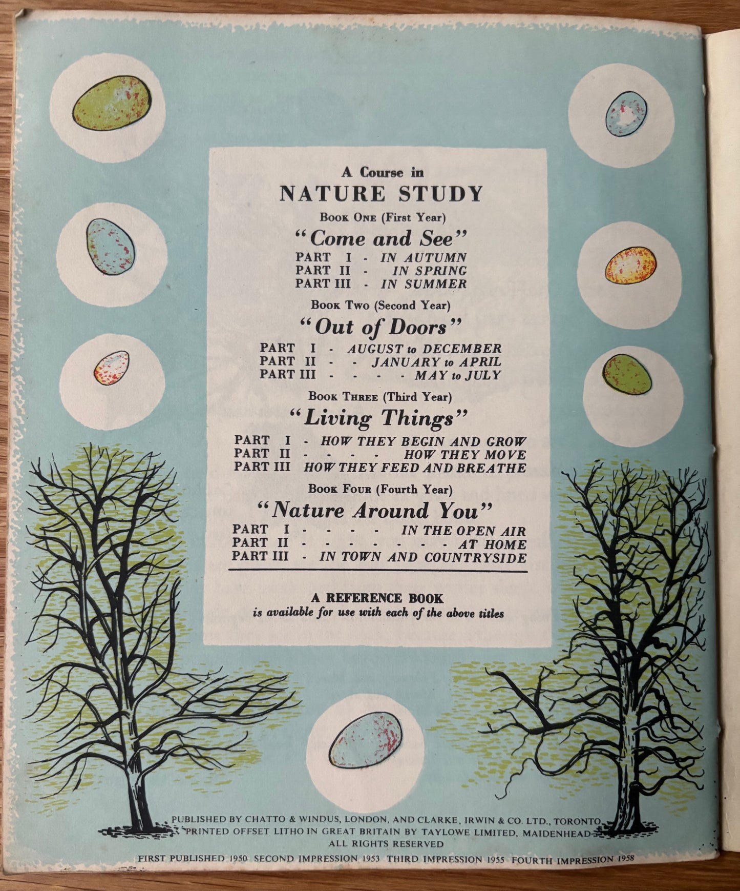 Elsie Few OUT OF DOORS Chatto & Windus NATURE STUDY Jan -Apr Schools Book