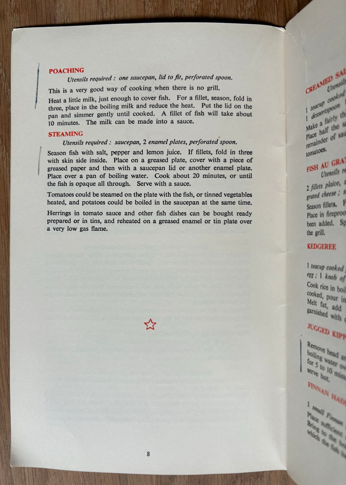 ONE ROOM COOKERY VIntage Recipe Booklet 1950’s/1960’s - transpontinebooks