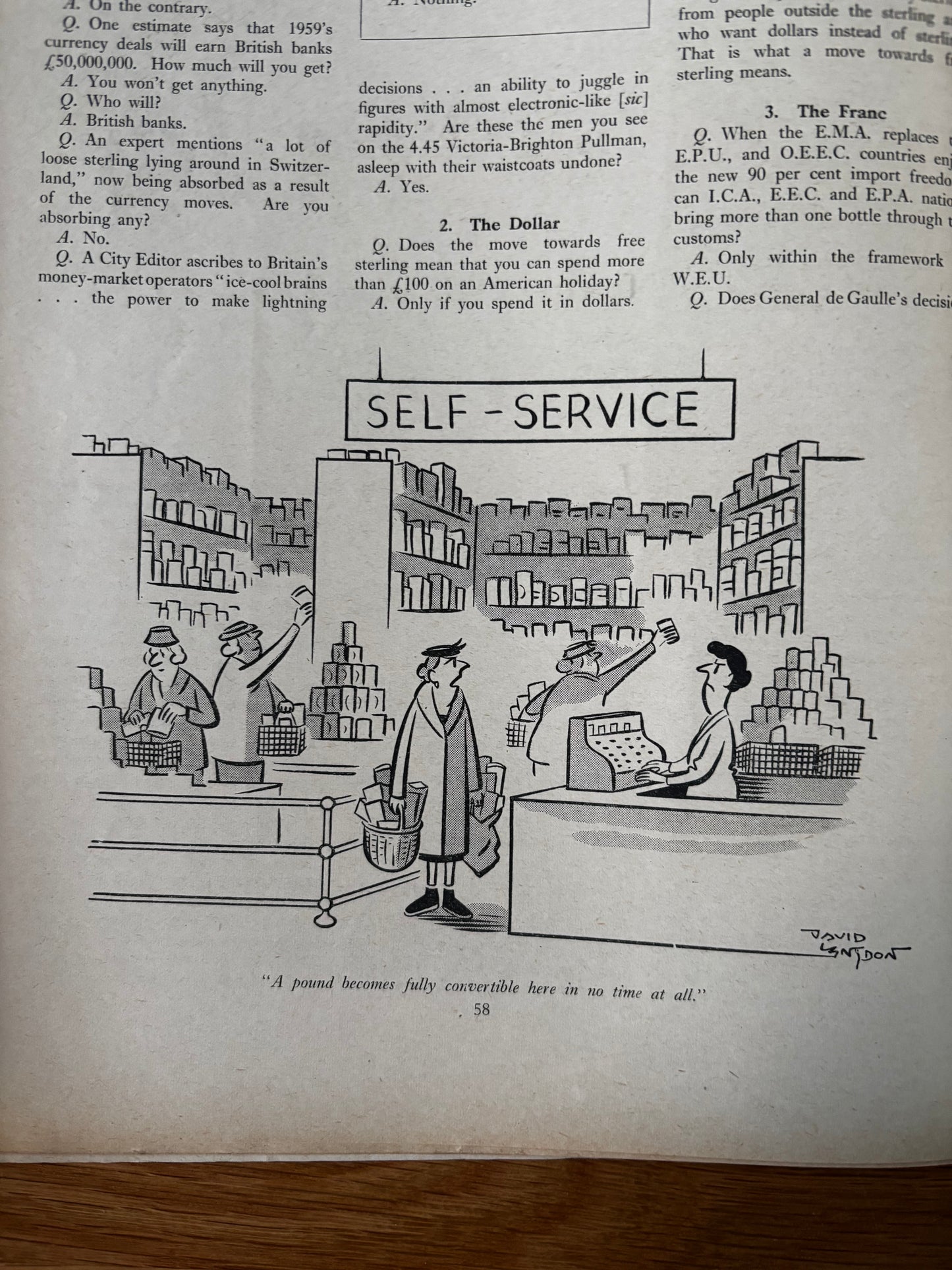 Sprod PUNCH MAGAZINE January 7 1959 AFTER THE PARTY Kenneth Rowntree