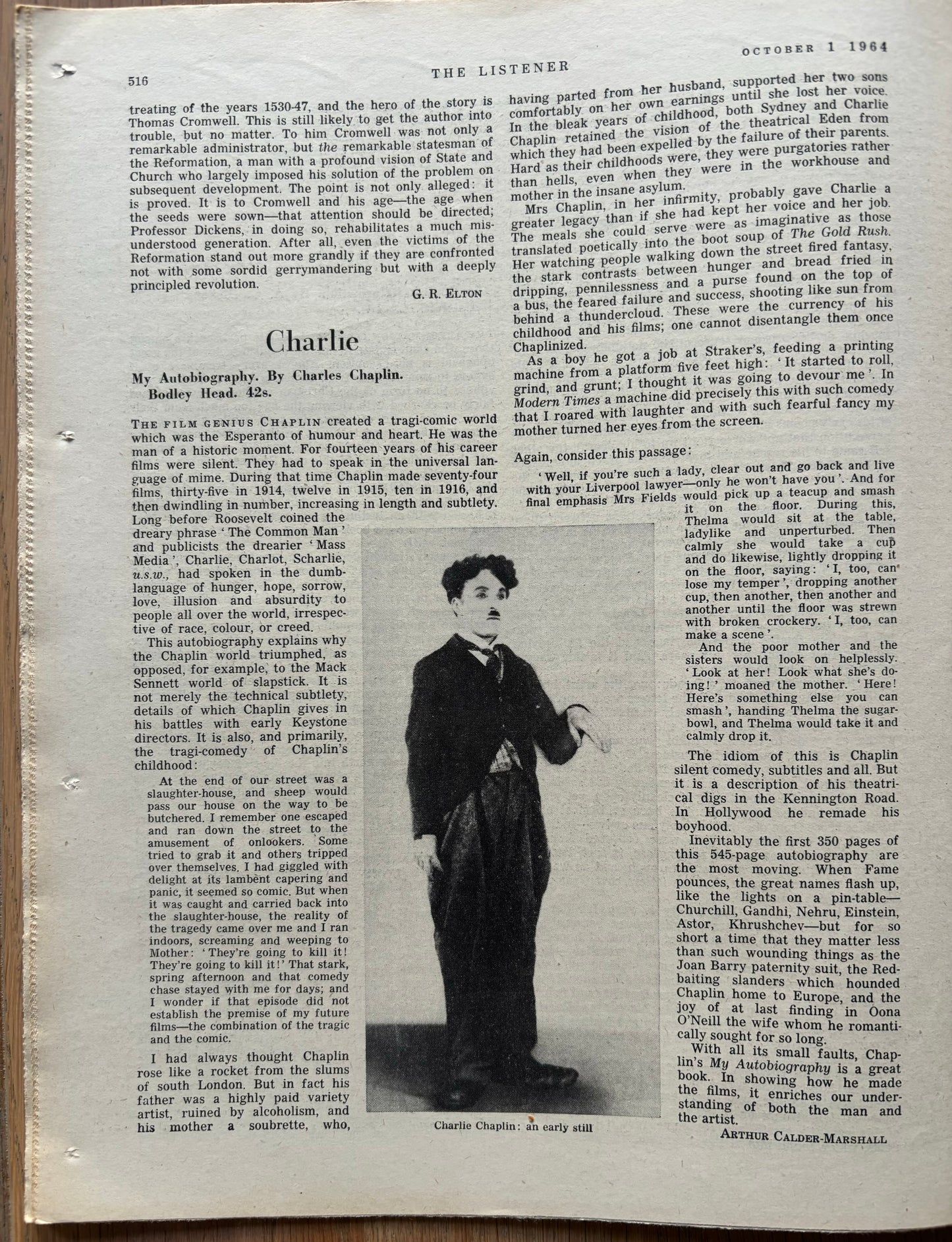 Laurence Scarfe THE LISTENER October 1st 1964 - transpontinebooks