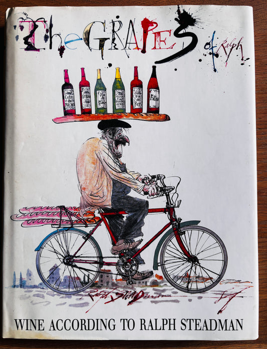Ralph Steadman Signed THE GRAPES OF RALPH 1st 1992 DJ ILLUSTRATED Wine