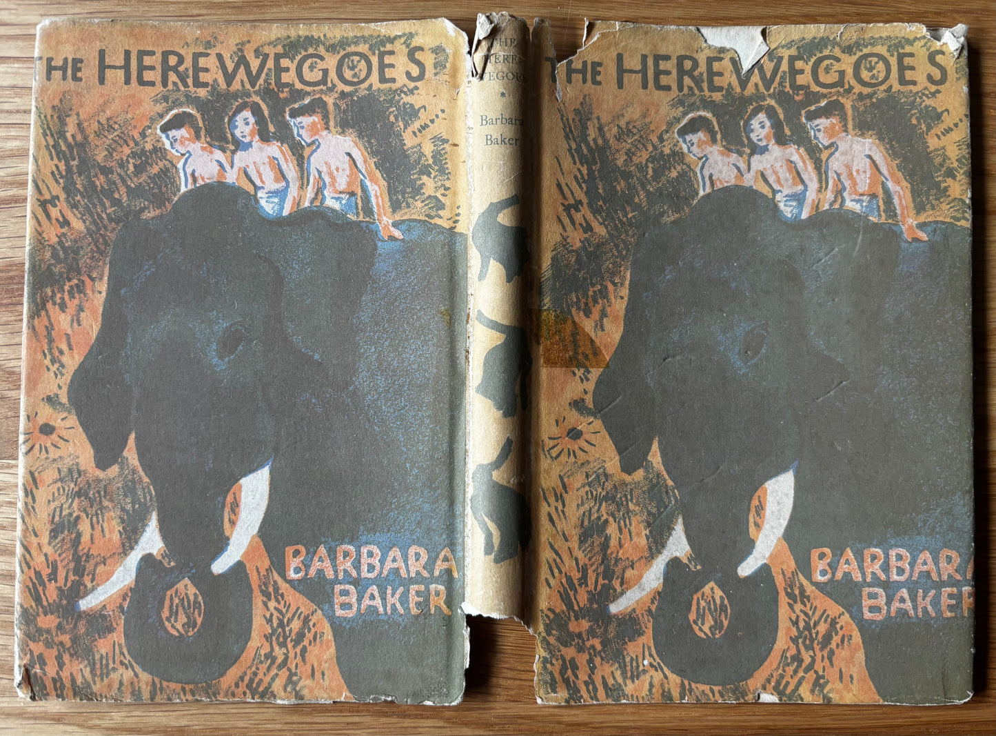 Trekkie Ritchie THE HEREWEGOES Hogarth Press 1948 Barbara Baker Parsons ILLUSTRATED