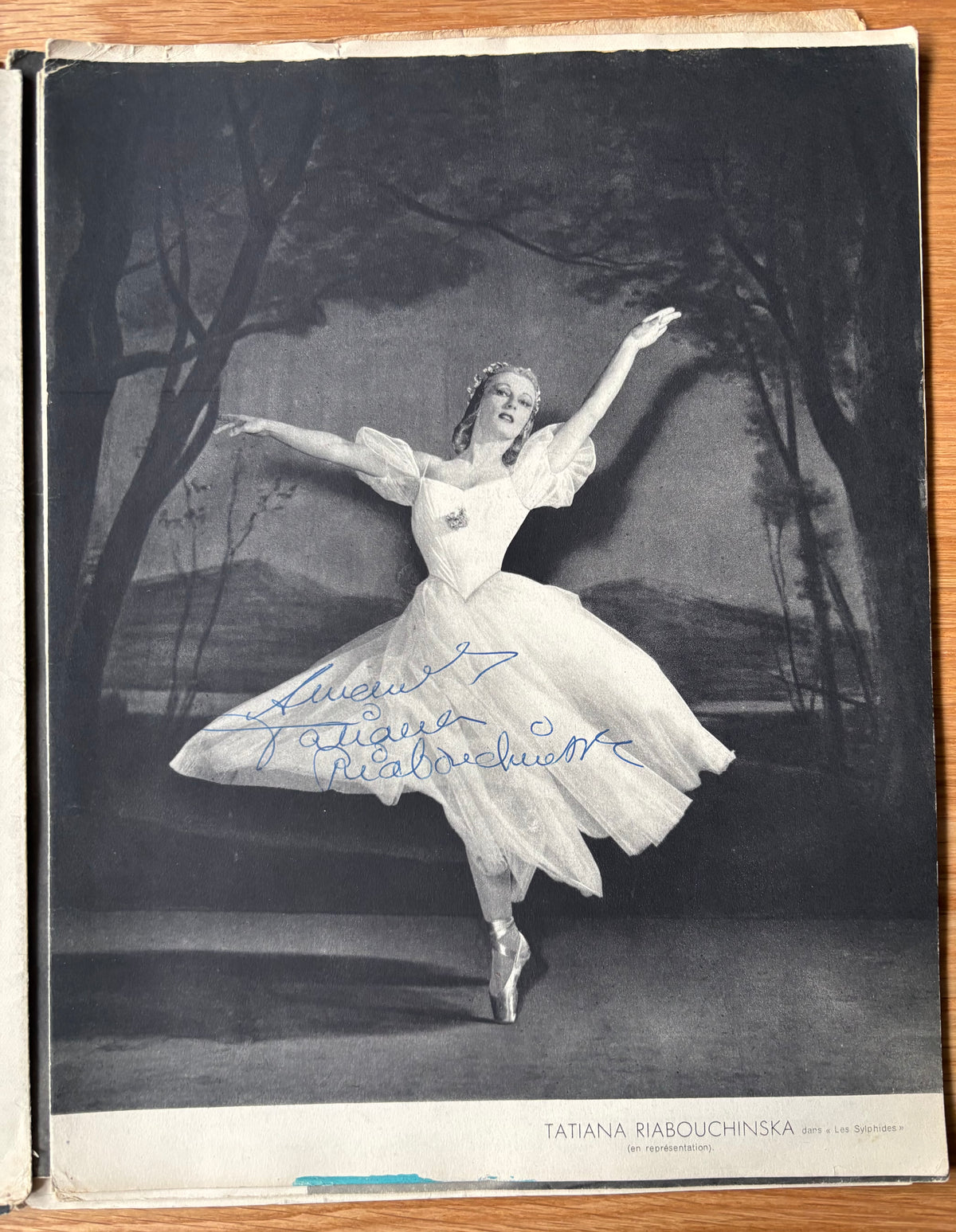 Leonide Massine Signed GRAND BALLET DE MONTE CARLO PROGRAMME 1940’s Tatiana Riabouchinska