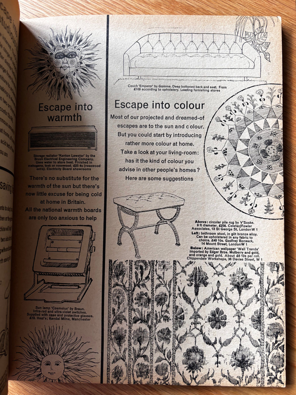 David Gentleman Print HOUSE AND GARDEN Magazine January 1967 Dalmatian Dog